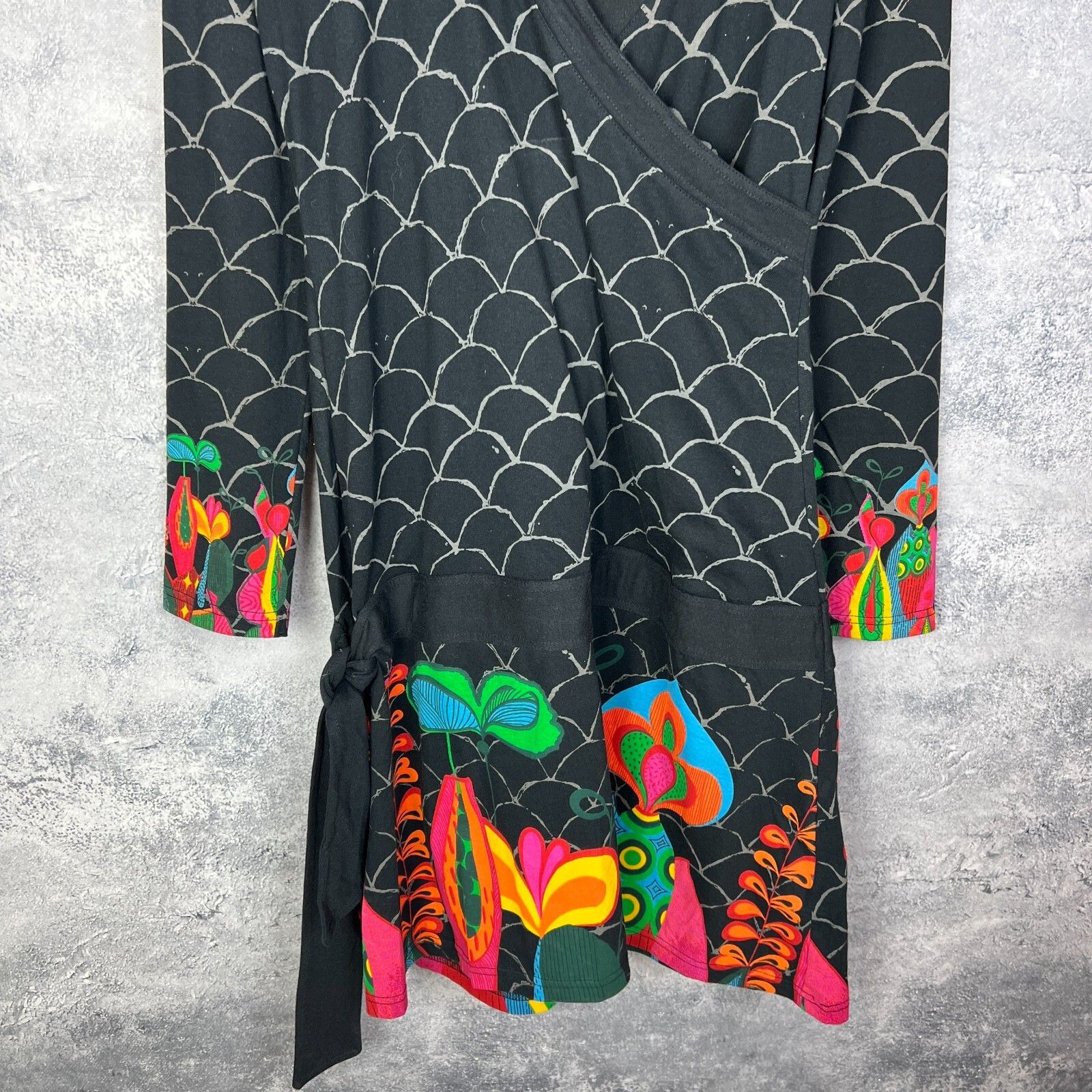 Desigual Desigual Dress Women's Size XL Multicolor Long Sleeve` Size XL / US 12-14 / IT 48-50 - 3 Thumbnail