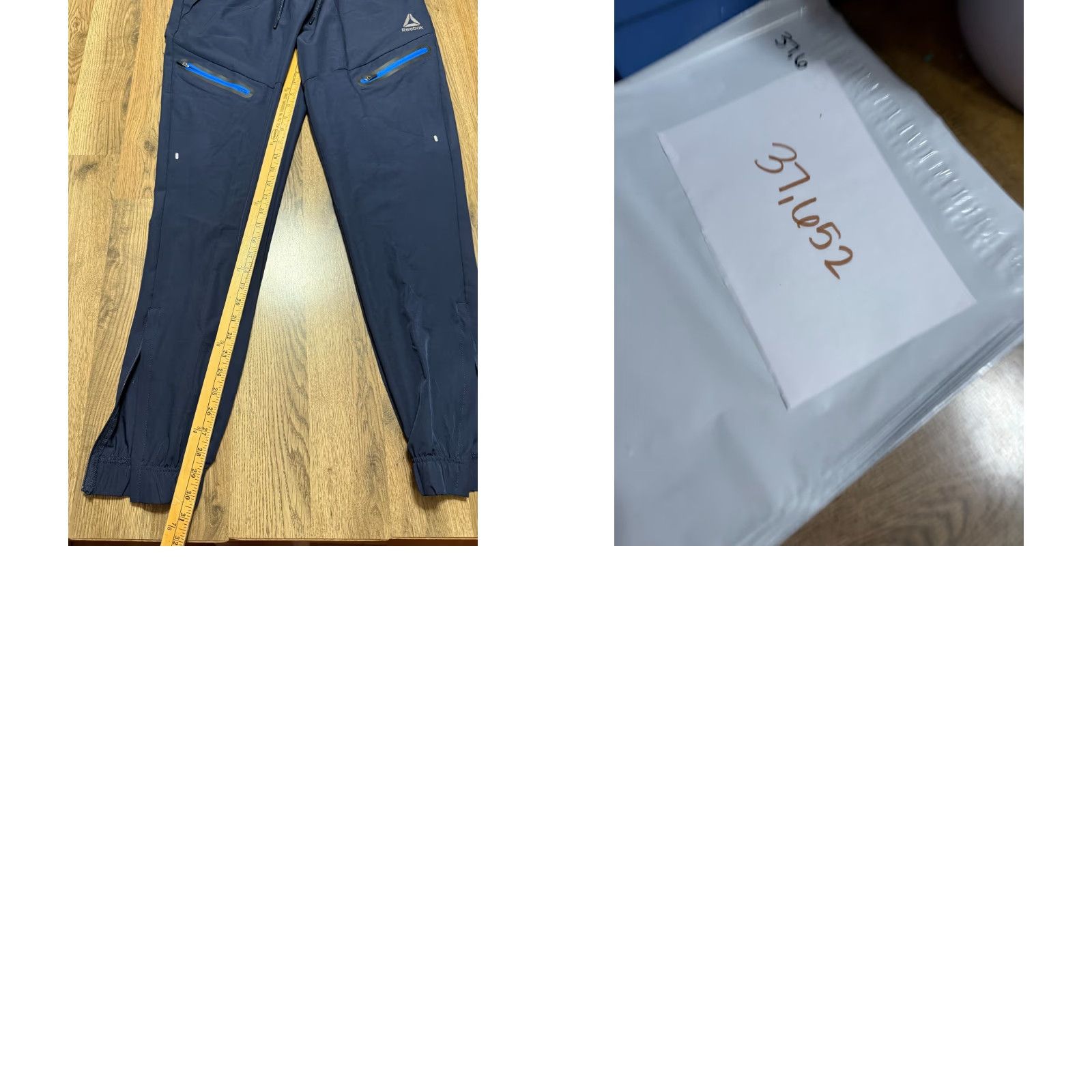 Reebok Reebok Pants Men Size Medium Blue Athletic Wear Jogger Pockets Tie Waist 40" Length Regular Fit Inseam 31" Straight Leg Sports Volume Mens Size US 31 - 8 Thumbnail