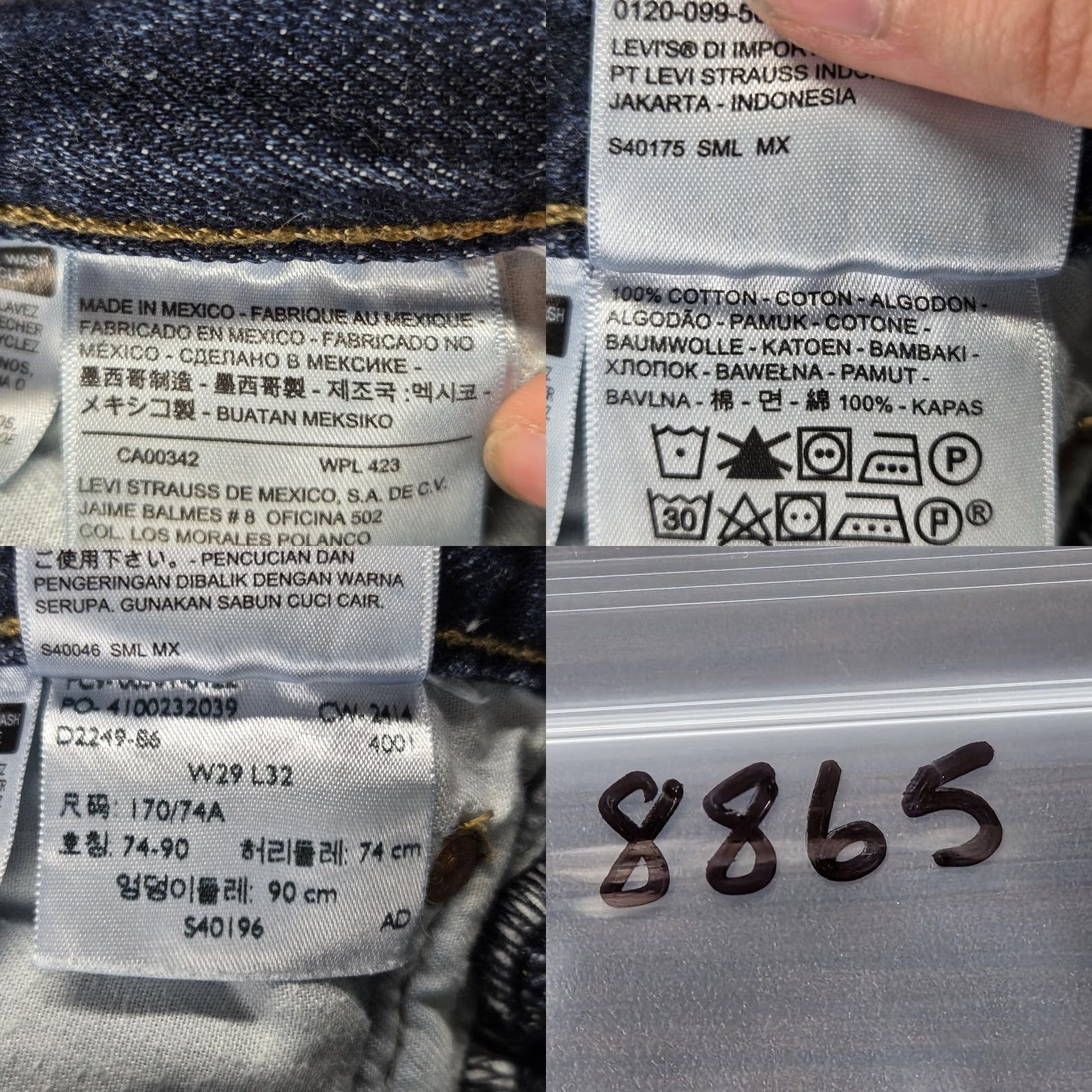 Levi's Levis 501 Jeans Mens Blue Medium Wash Regular Denim Button Fits 25x28 Straight Pockets Logo Cotton Size US 26 / EU 42 - 10 Thumbnail