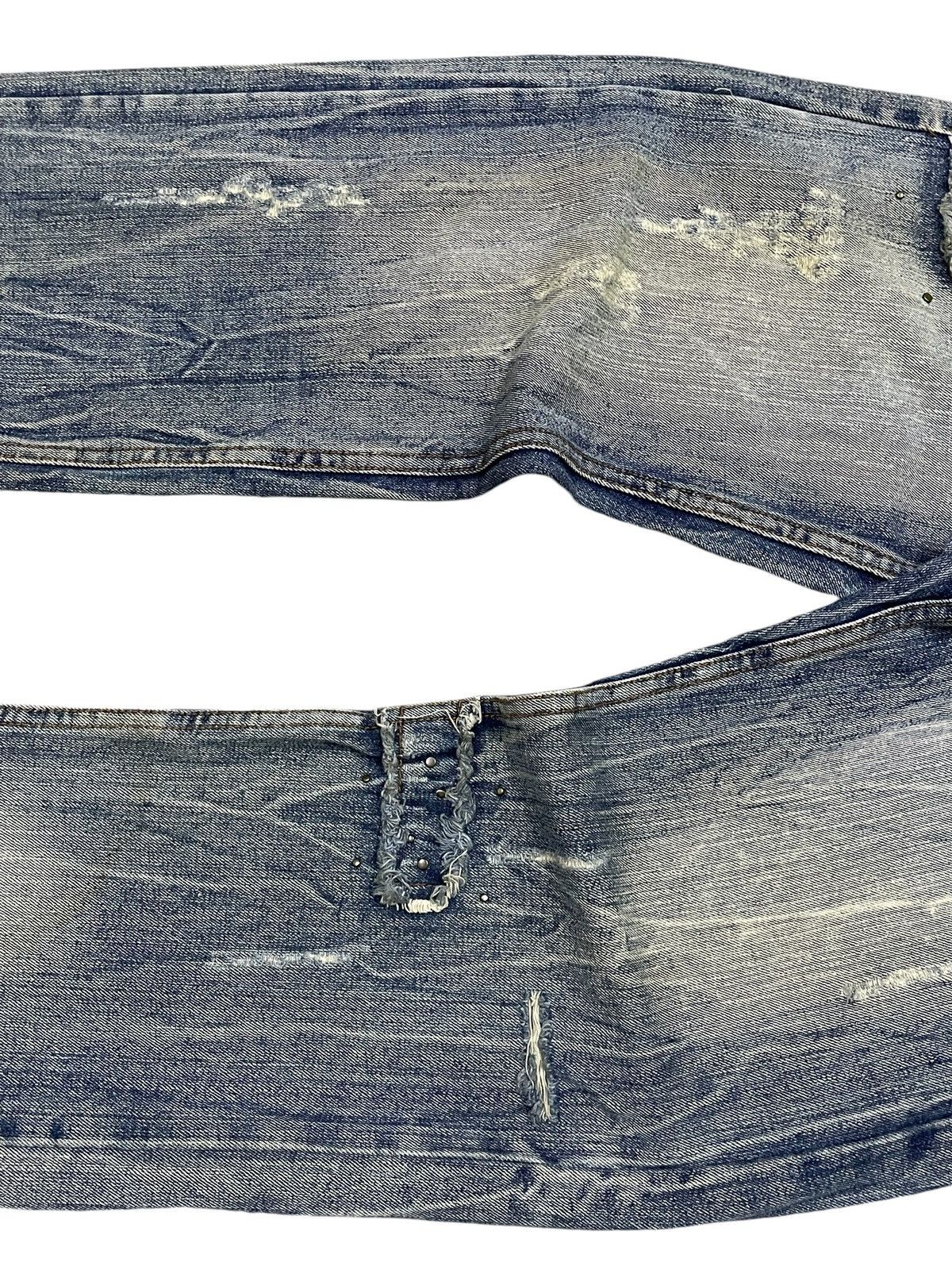 In The Attic × Japanese Brand × semanticdesign Euro Eagle Jeans Studded Claw Mark Distressed Loose Jeans Size US 30 / EU 46 - 5 Thumbnail