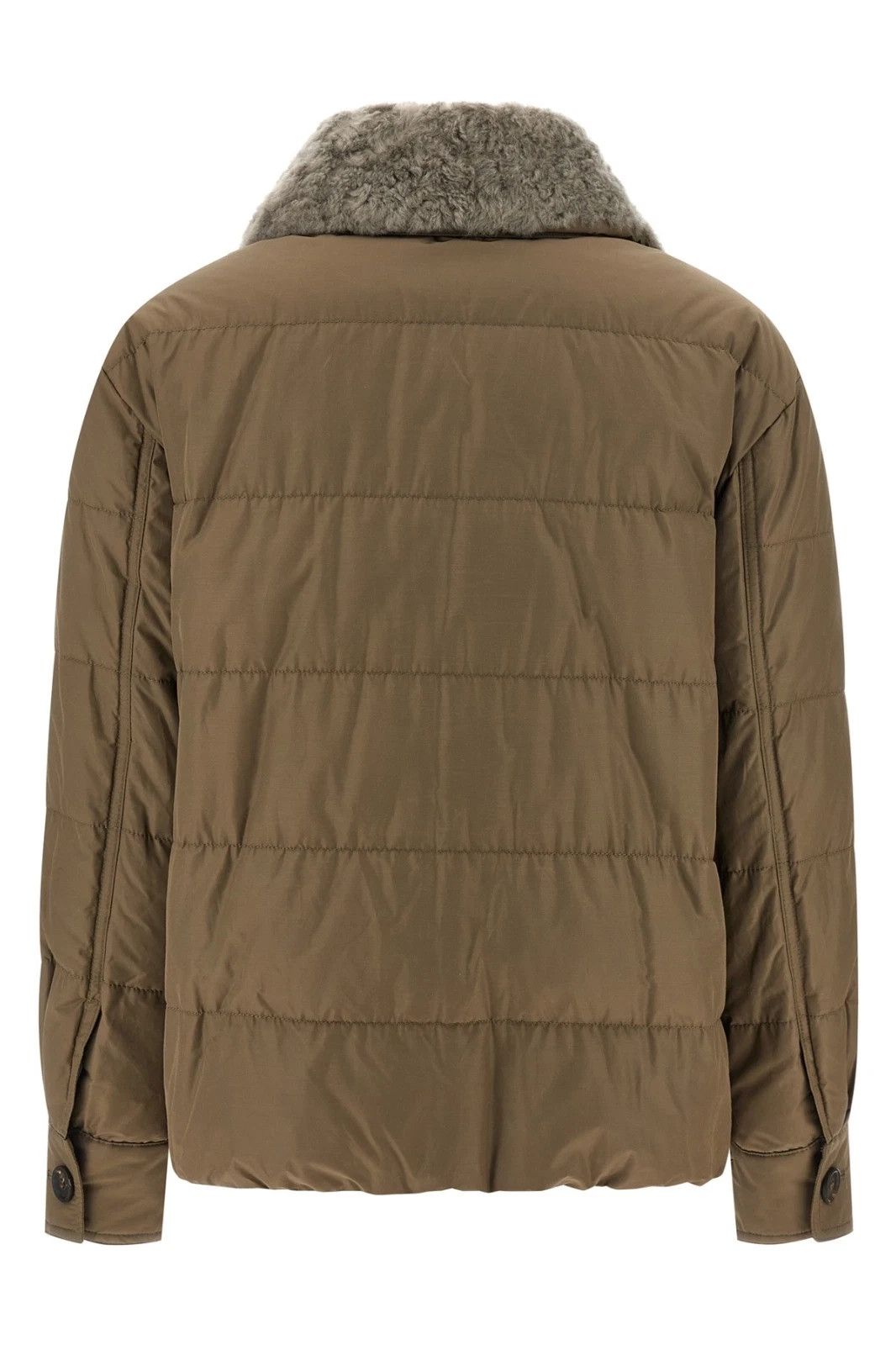 Brunello Cucinelli BRUNELLO CUCINELLI Brown Shearling Down Jkt New/Auth Size M / US 6-8 / IT 42-44 - 2 Thumbnail