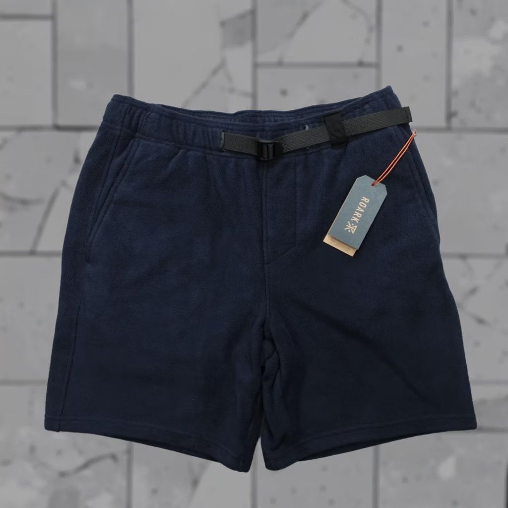 Roark Roark Campover Comfort Fleece Shorts Belted Men's Size S Dark Navy RS312 Size US 29 - 1 Thumbnail