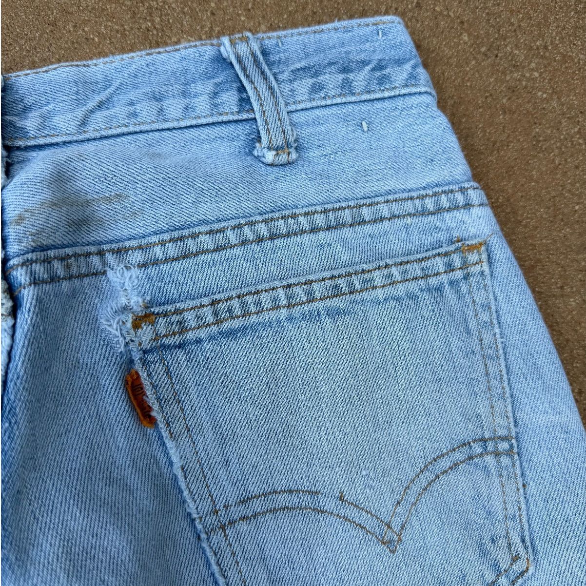 Levi's Vtg 70's Levi's 684 Orange Tab Bellbottom Flare Jeans 30x34 Size US 30 / EU 46 - 8 Thumbnail