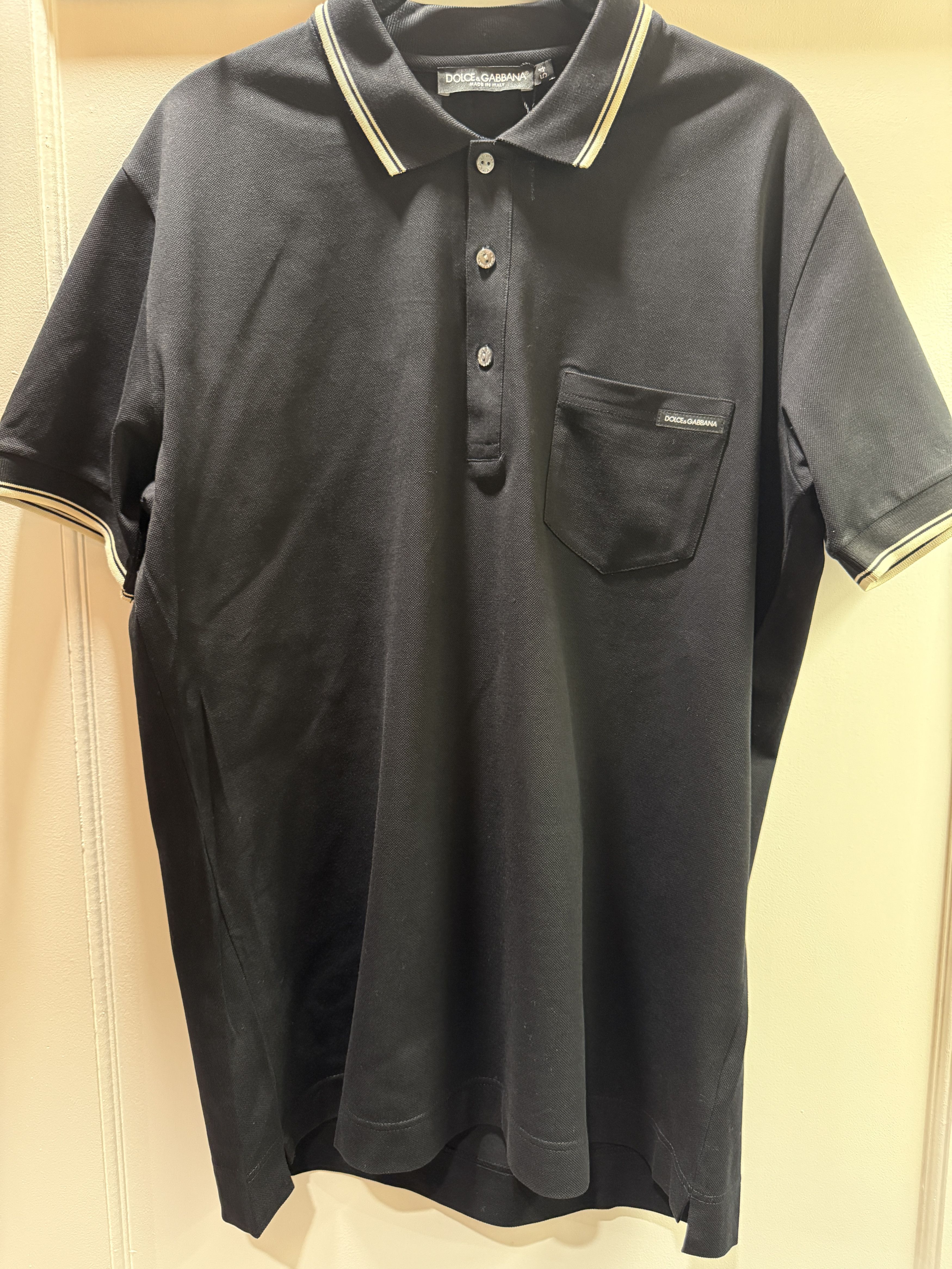 Dolce & Gabbana Dolce Gabbana Size 54 Black Polo Size US L / EU 52-54 / 3 - 1 Thumbnail