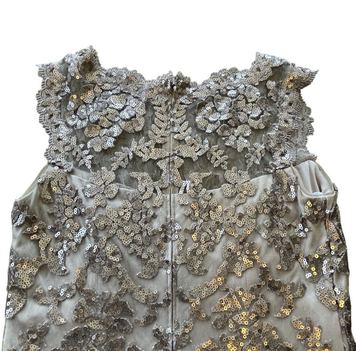 Tadashi Shoji Tadashi Shoji Sequin Lace Sheath Midi Dress Size 6 Size M / US 6-8 / IT 42-44 - 3 Thumbnail