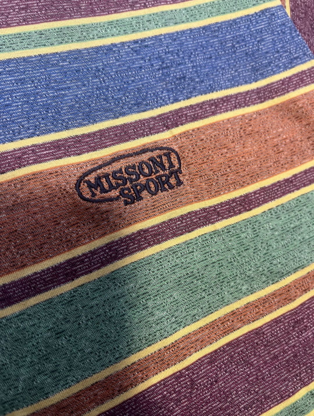 Missoni Vintage Missoni Sport Stripe Polo t-shirt Size US M / EU 48-50 / 2 - 4 Thumbnail