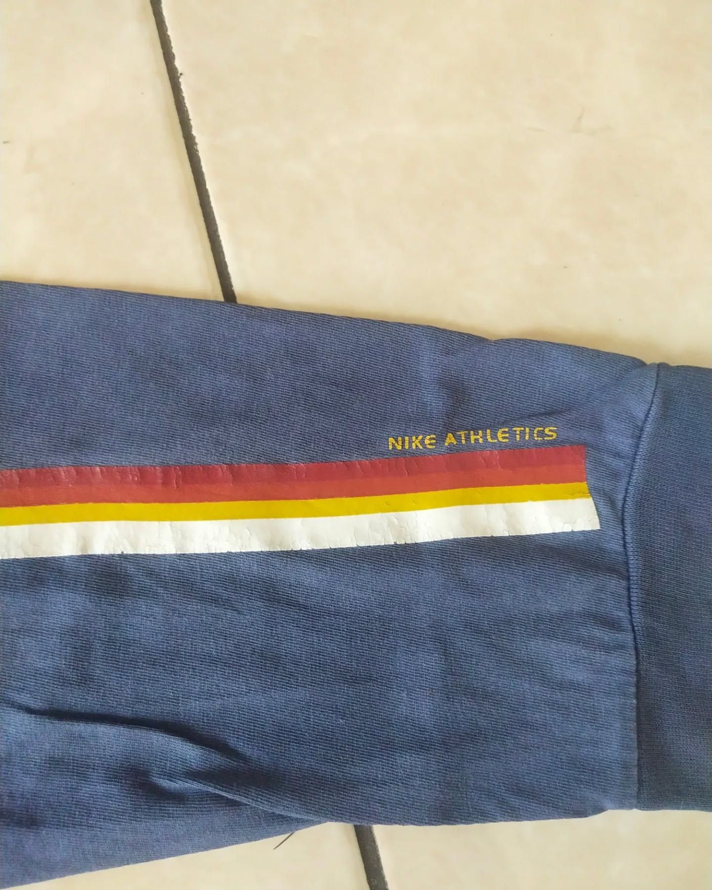 Nike × Vintage Vintage Nike Striped Navy Longsleeve Shirt Size US L / EU 52-54 / 3 - 6 Thumbnail