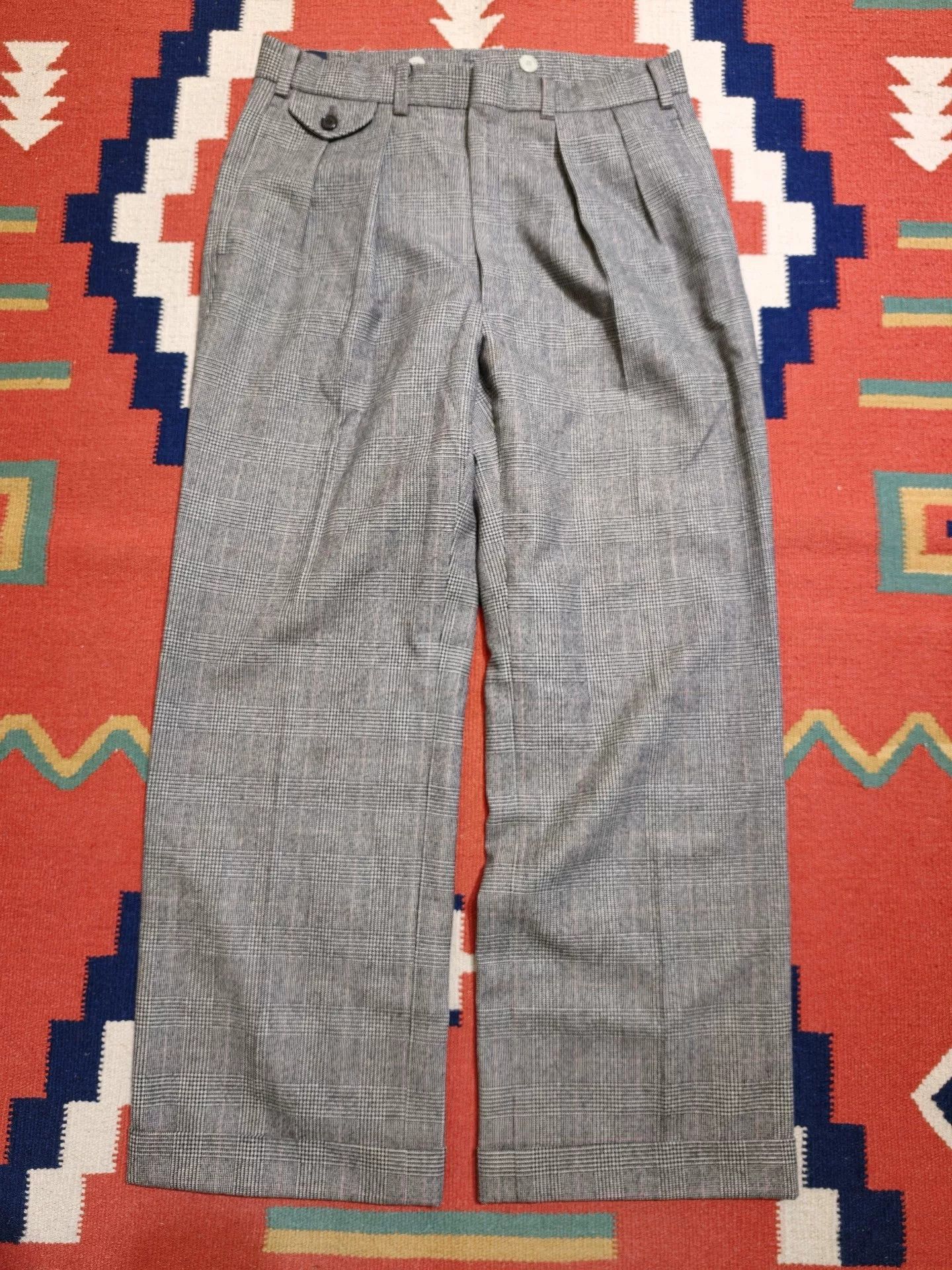 Polo Ralph Lauren Vintage Polo Ralph Lauren Wool Houndstooth Pants Size US 32 / EU 48 - 1 Thumbnail