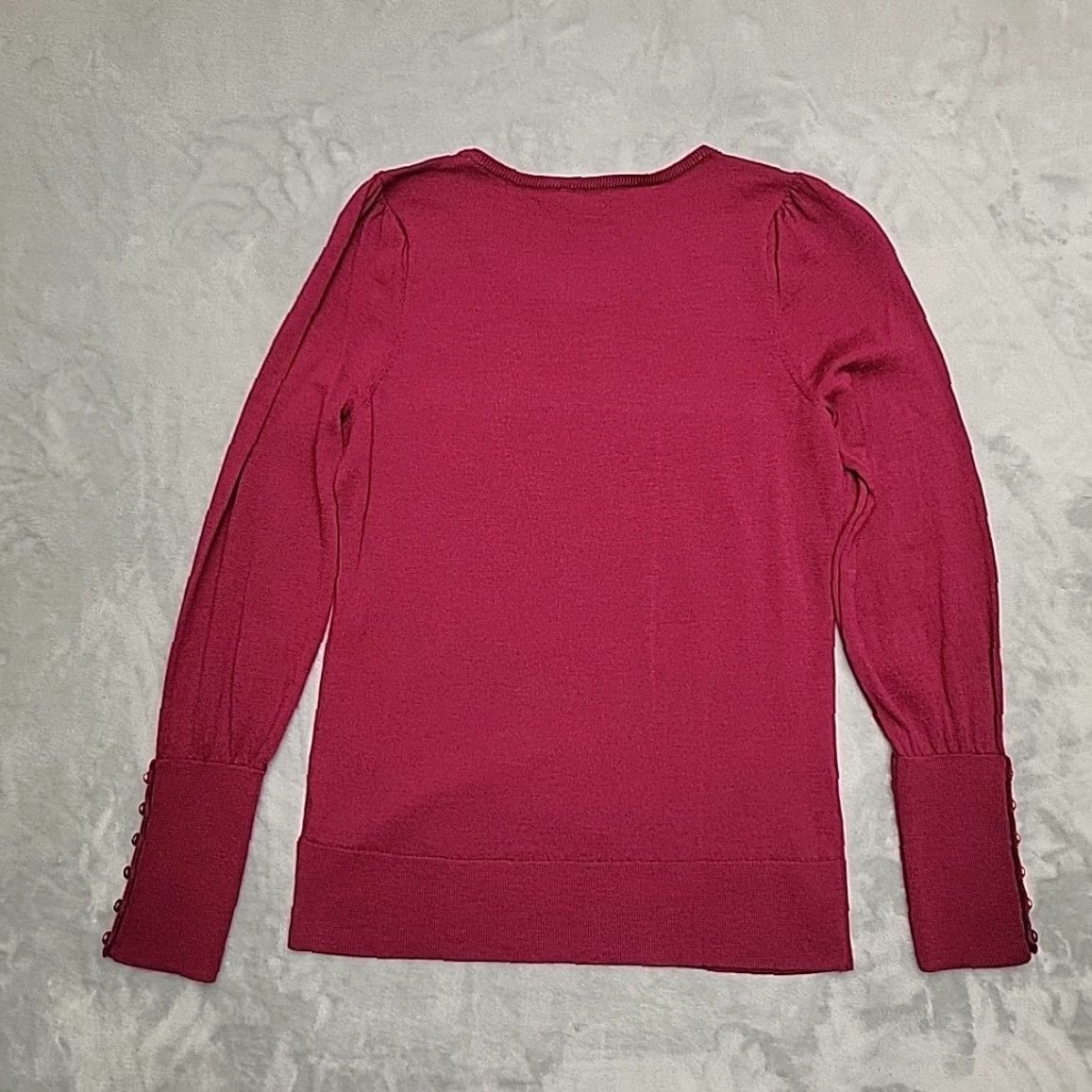 Talbots Talbots Sweater Womens Medium Purple 100% Merino Wool Crew Neck Pullover Knit Ribbed Solid Casual Womens Size M / US 6-8 / IT 42-44 - 5 Thumbnail