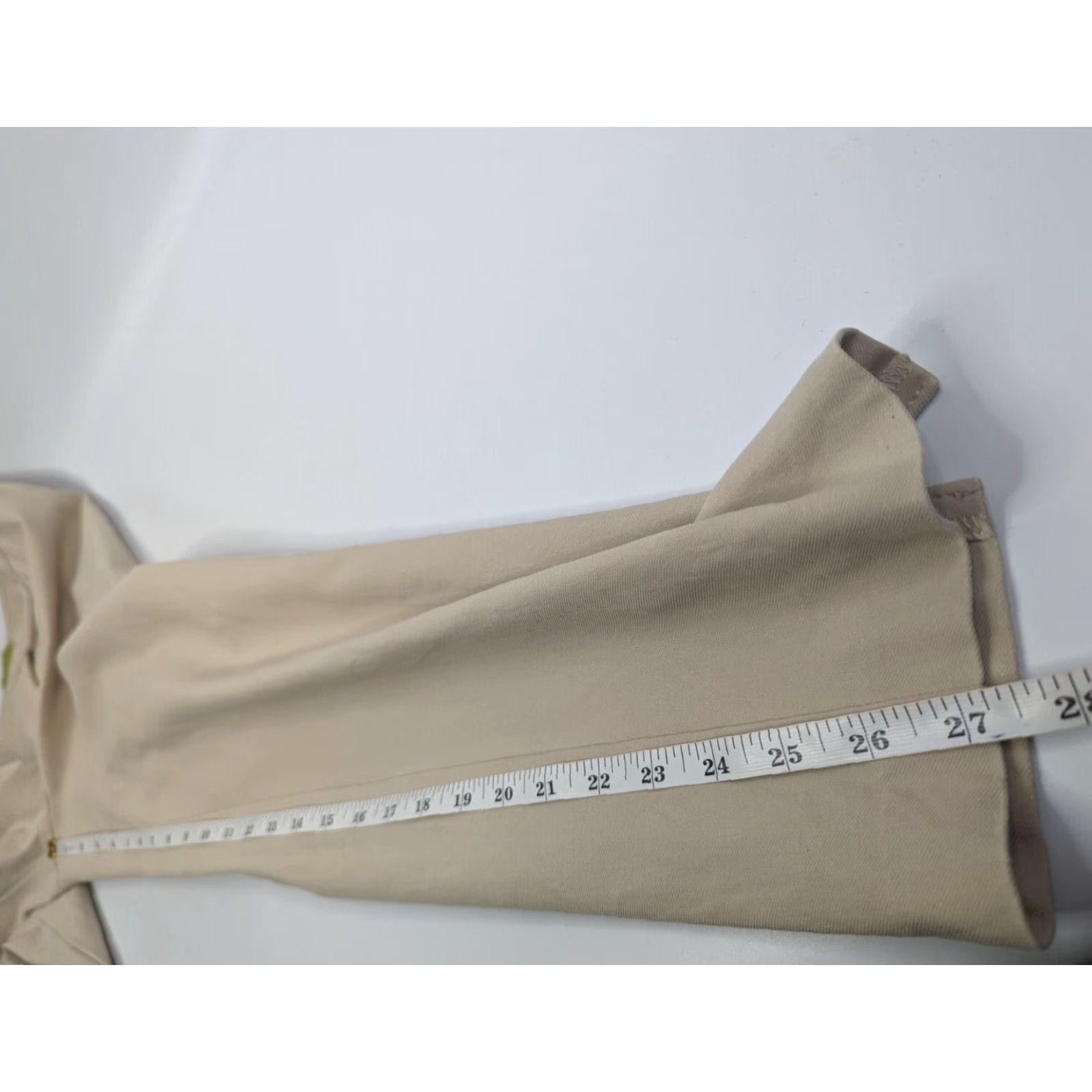 Vintage VINTAGE Sigrid Olsen Signature Pants Beige Cropped Women 6 Cotton Blend Mid Rise Flat Front Knit Modern Tan 1980s 1990s Mens Womens Boys Girls Size 28" / US 6 / IT 42 - 6 Thumbnail