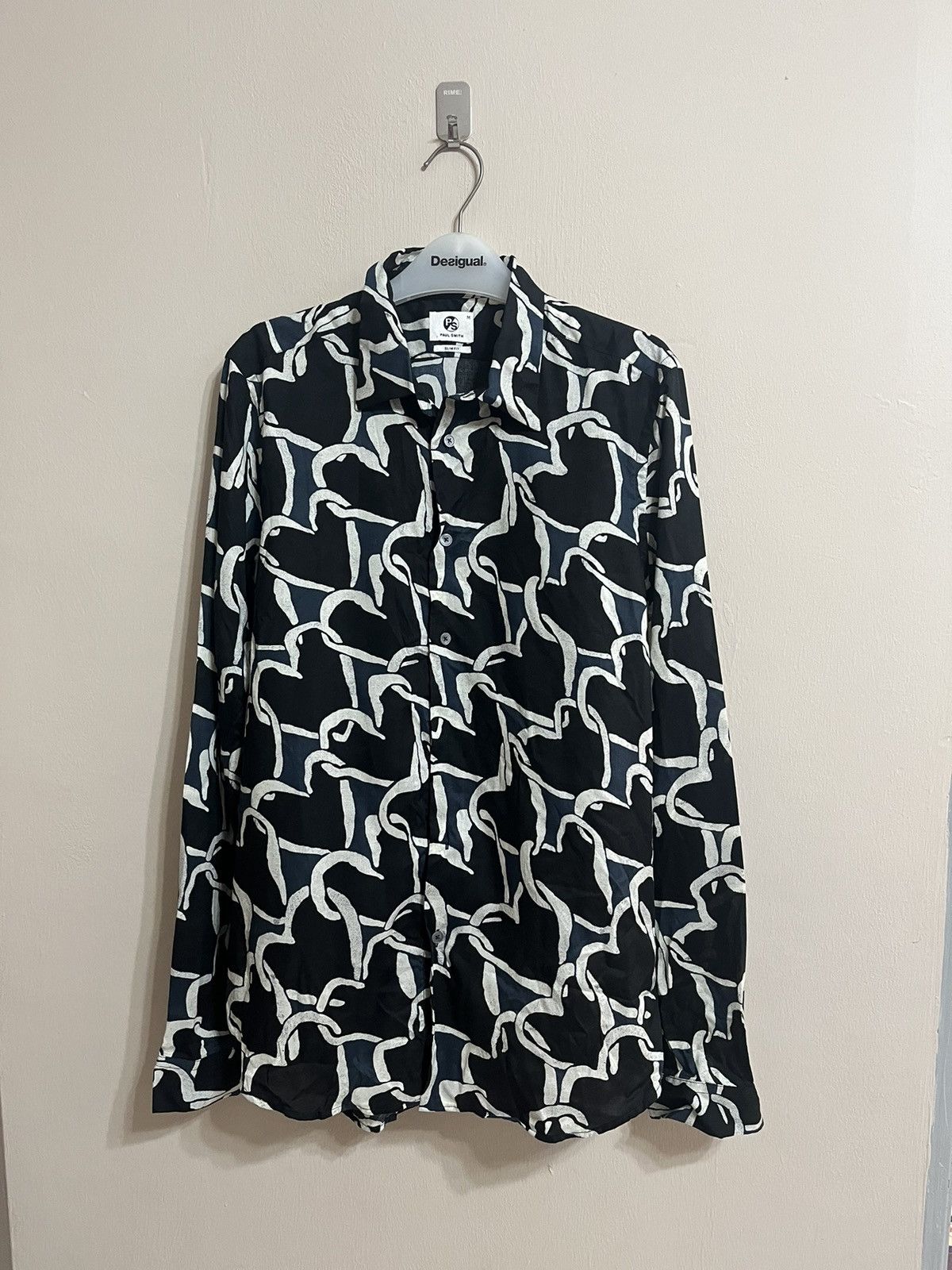 A Vintage Paul Smith Abstract print Lyocell Shirt