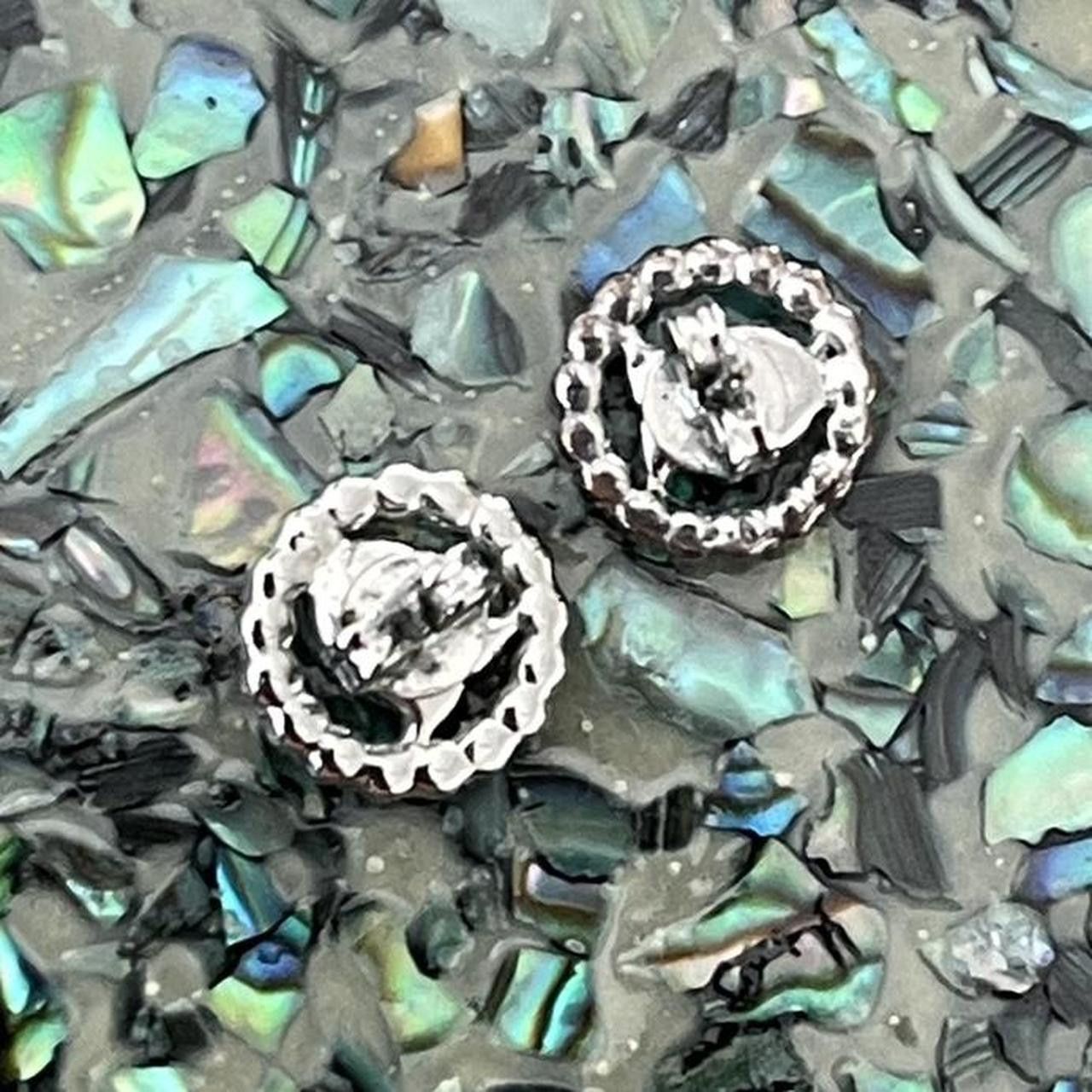 Coach Coach rainbow pink purple blue opal crystal silver earrings Size ONE SIZE - 5 Thumbnail