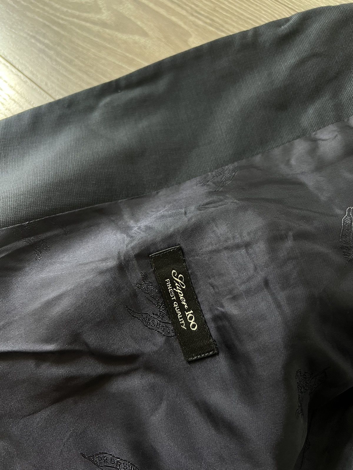 Burberry × Designer Vintage Burberrys England Finest Quality Wool/Viscose Blazer Size 46R - 22 Thumbnail