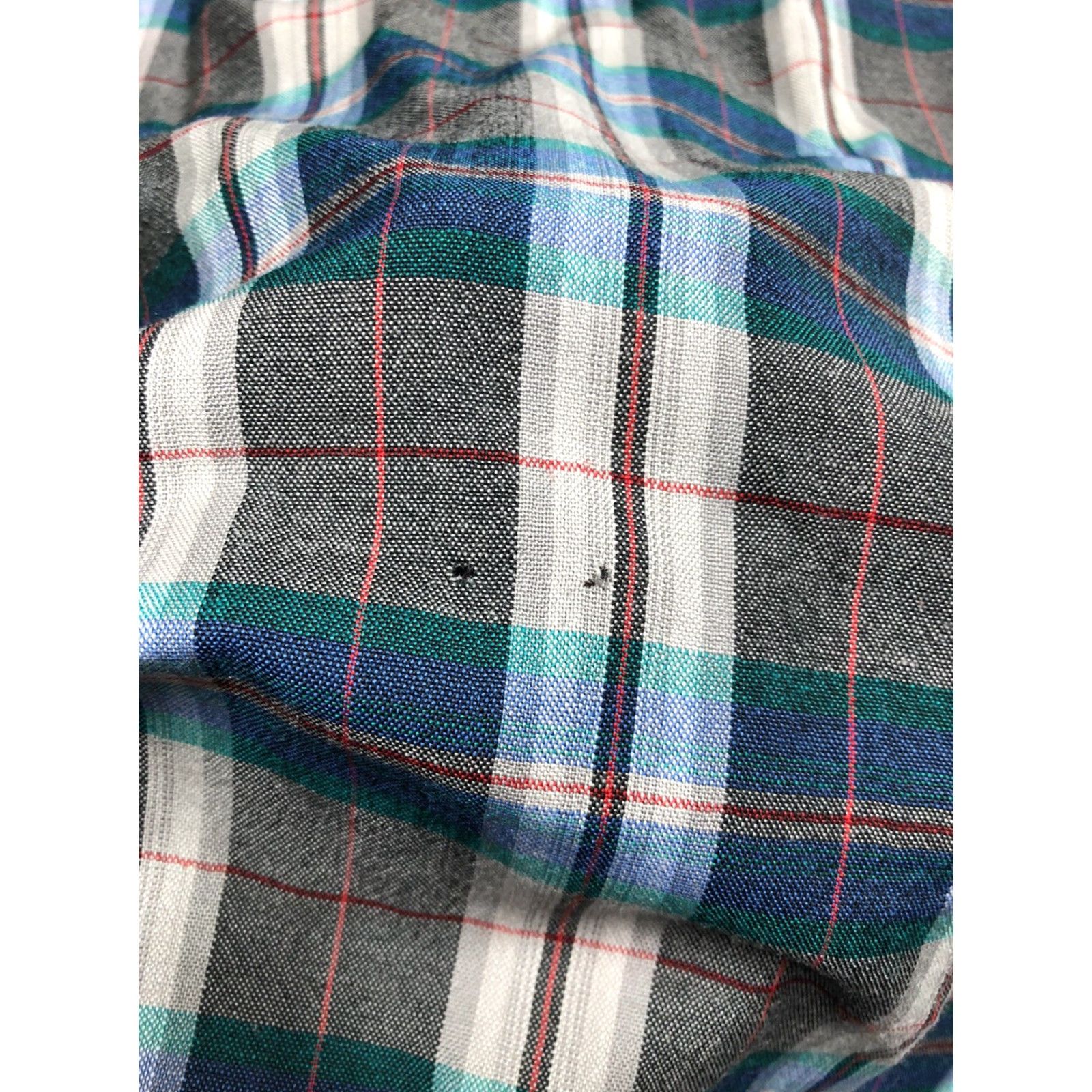 Pendleton VINTAGE Pendleton Button Shirt Men Medium Plaid Turquoise Blue Green Wool 80s 70s Long Sleeve Size US M / EU 48-50 / 2 - 7 Thumbnail