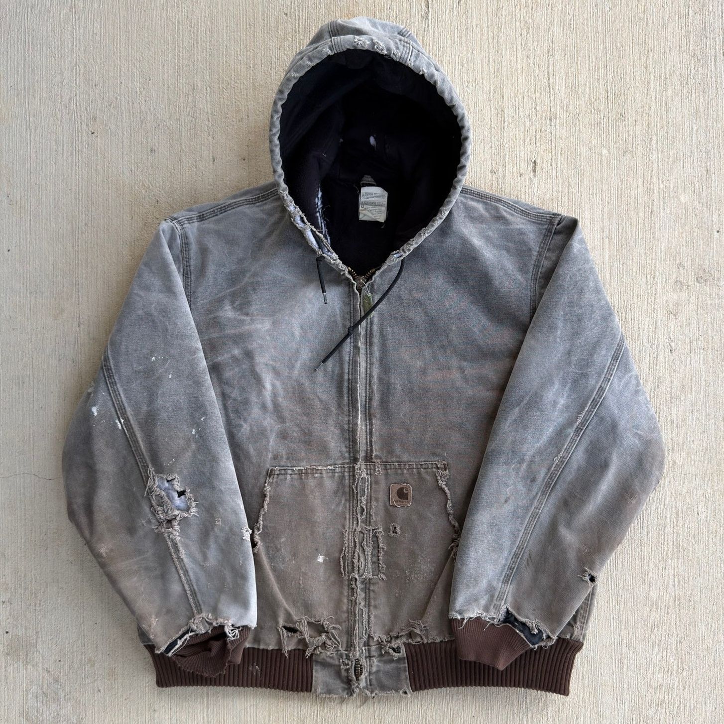 Carhartt × Vintage Carhartt J130 CHT Brown hooded work wear jacket Size US XL / EU 56 / 4 - 1 Thumbnail