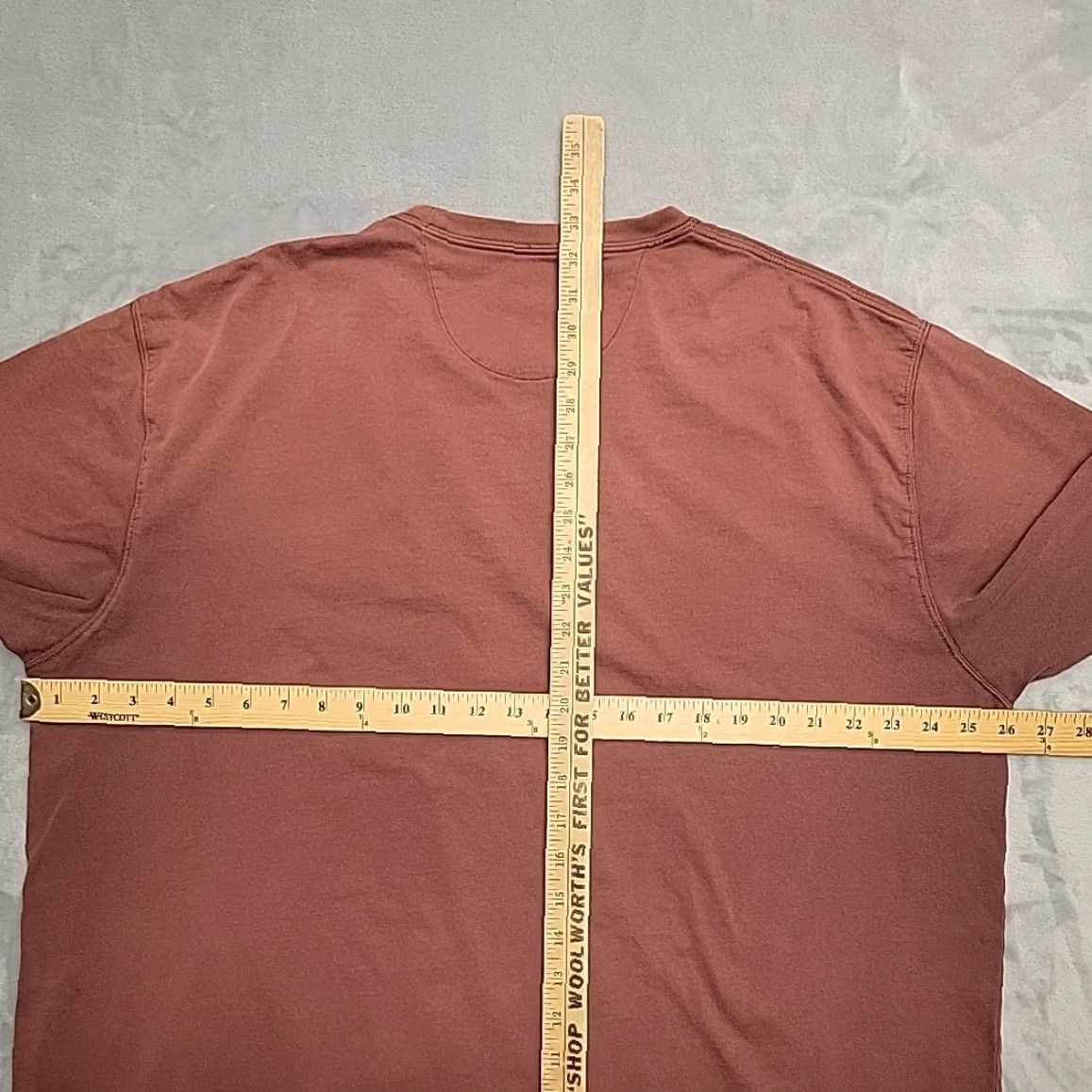 Carhartt Duluth Trading Shirt Men XL Longtail Brown Crewneck Short Sleeve Pocket Work TEE Size US XL / EU 56 / 4 - 6 Thumbnail