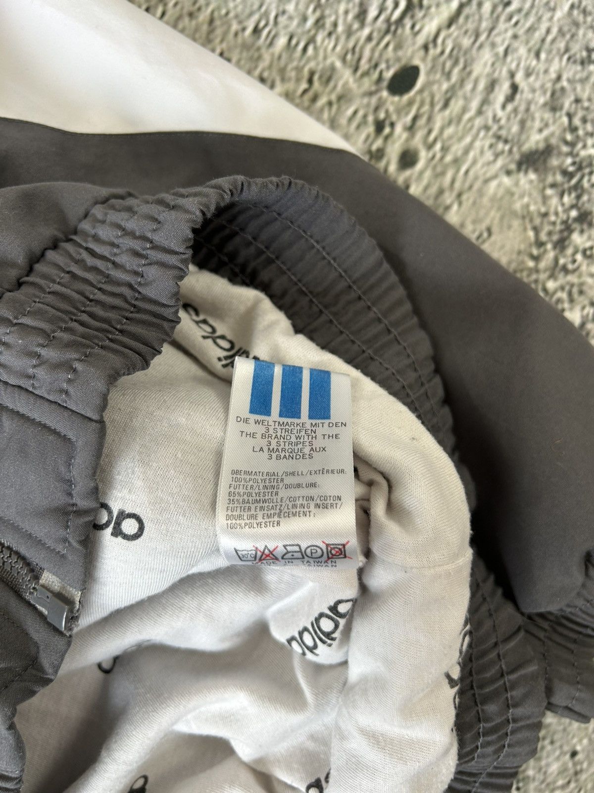 Adidas Adidas track suit vintage grey nylon track pants drill Size US M / EU 48-50 / 2 - 9 Thumbnail