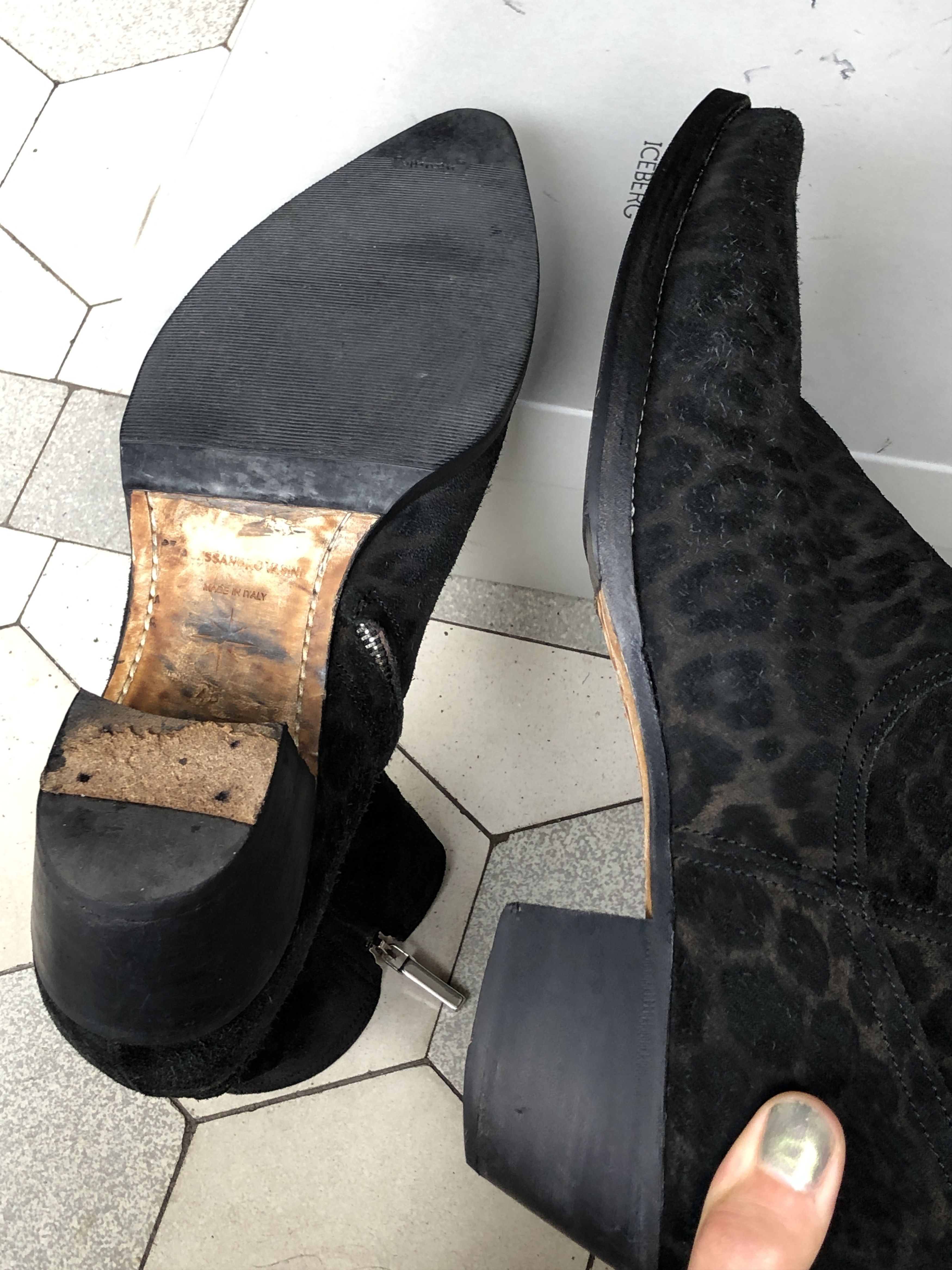 ALESSANDRO VASINI Alessandro Vasini Sonny Stiefletten 40 mm Absatz Leopard Size US 10.5 / EU 43-44 - 19 Thumbnail