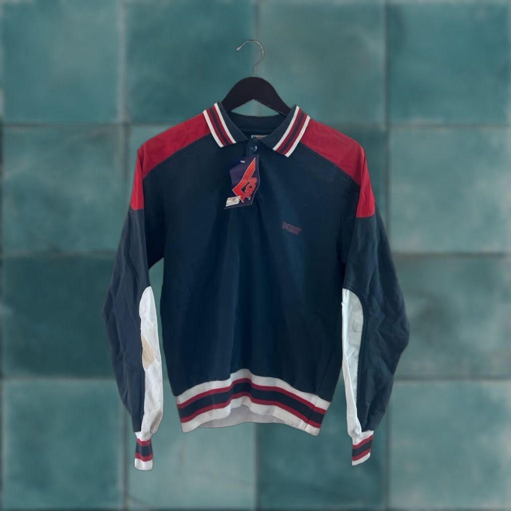 PONY VINTAGE Pony polo collar sweatshirt Mens Small NWT 90s Gray Embroidered Chest Logo Cotton Blend Sweatshirt Size US S / EU 44-46 / 1 - 1 Thumbnail