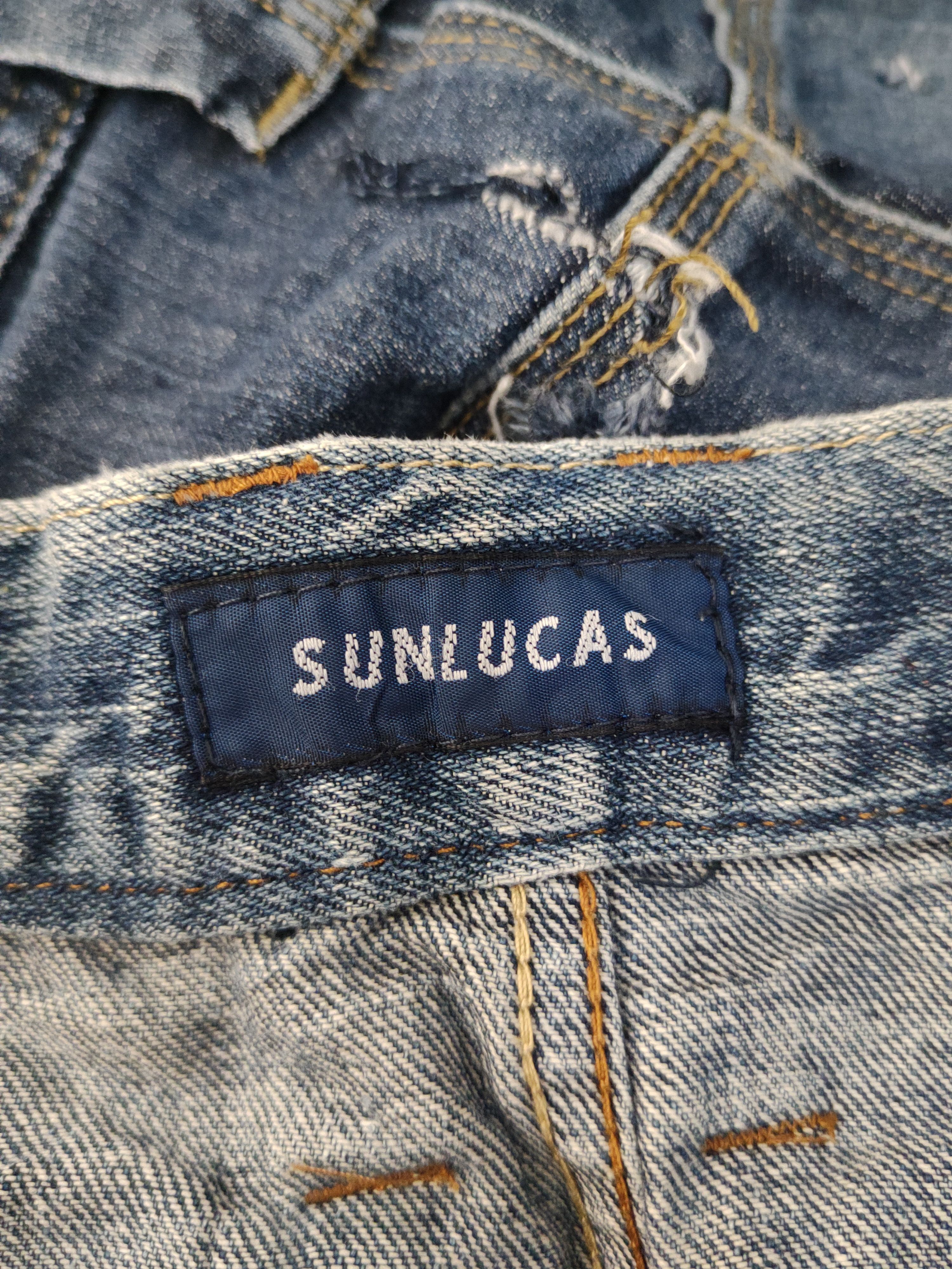 Japanese Brand Sunlucas double waist Distressed denim Ripped Jeans #W1988 Size US 30 / EU 46 - 14 Thumbnail