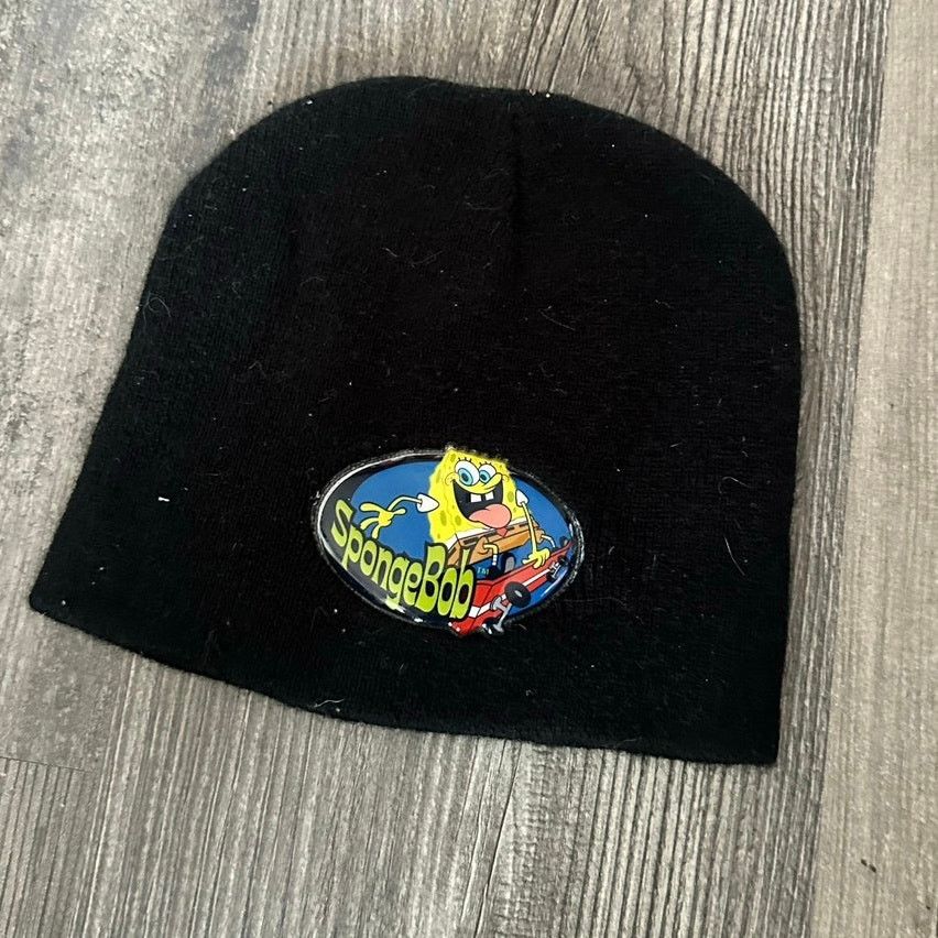 Nickelodeon nickelodeon spongebob skateboarding black beanie Size 26 - 1 Thumbnail