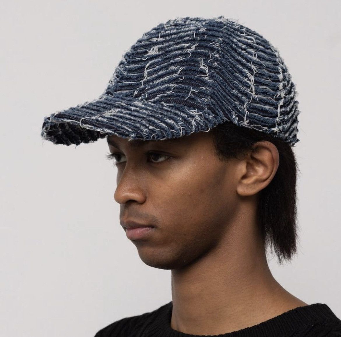 Maison MIHARA YASUHIRO KAMIYA Wave Denim Cap Size ONE SIZE - 2 Thumbnail