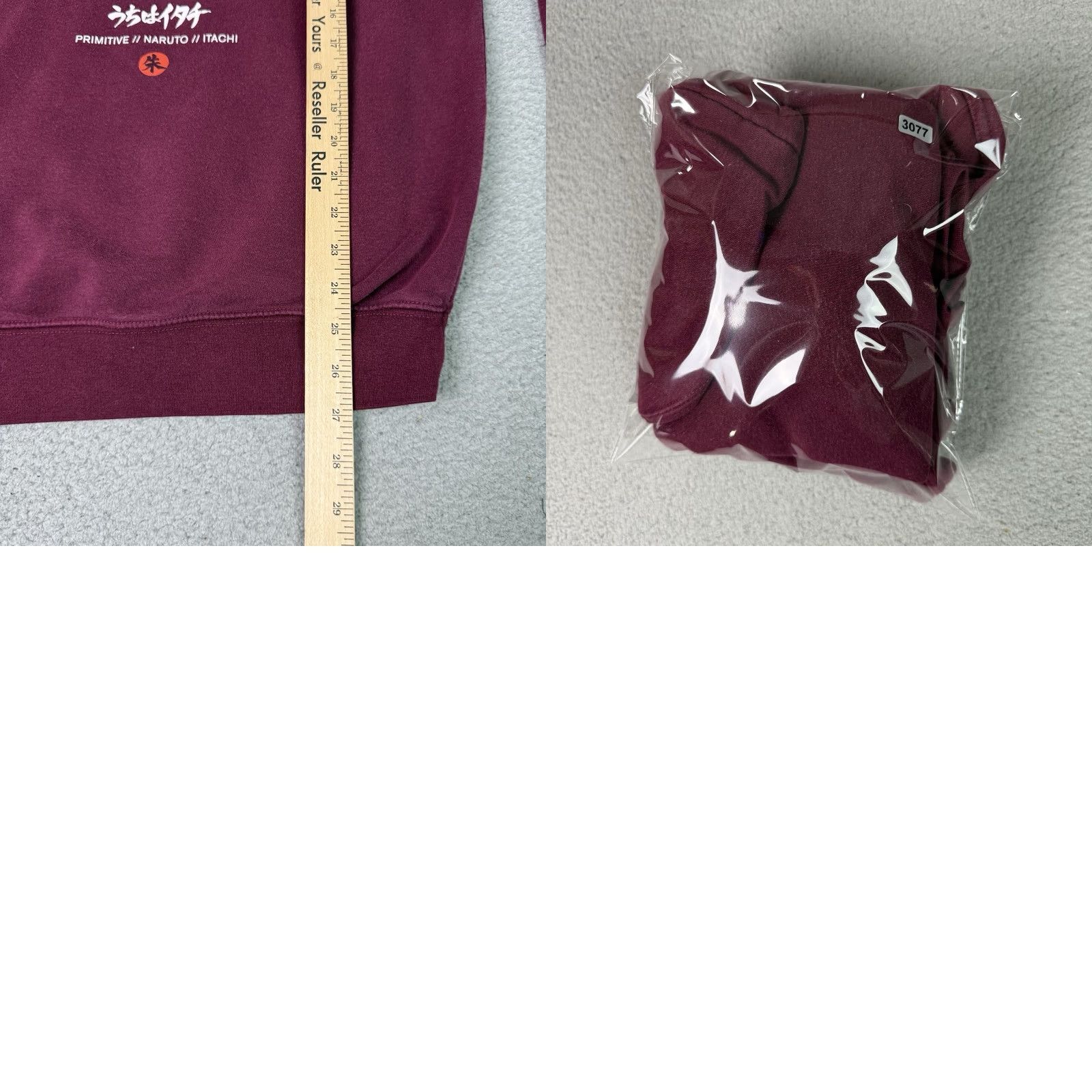 Primitive Naruto Shippuden Primitive Hoodie Mens Small Itachi Maroon Pullover Long Sleeve Size US S / EU 44-46 / 1 - 8 Thumbnail
