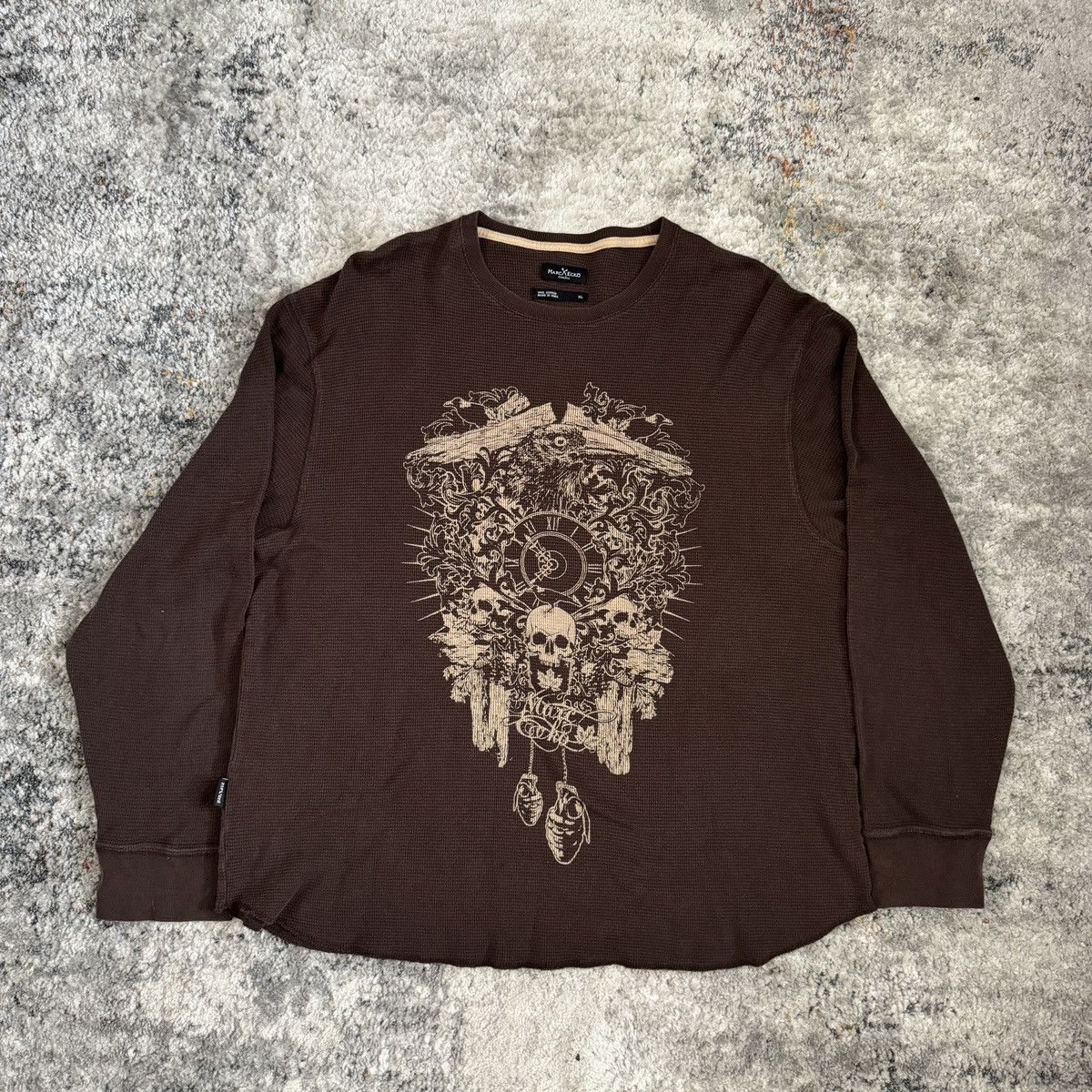 Affliction × Ecko Unltd. × Vintage Crazy Vintage y2k Ecko cybergoth brown thermal Size US XL / EU 56 / 4 - 1 Thumbnail