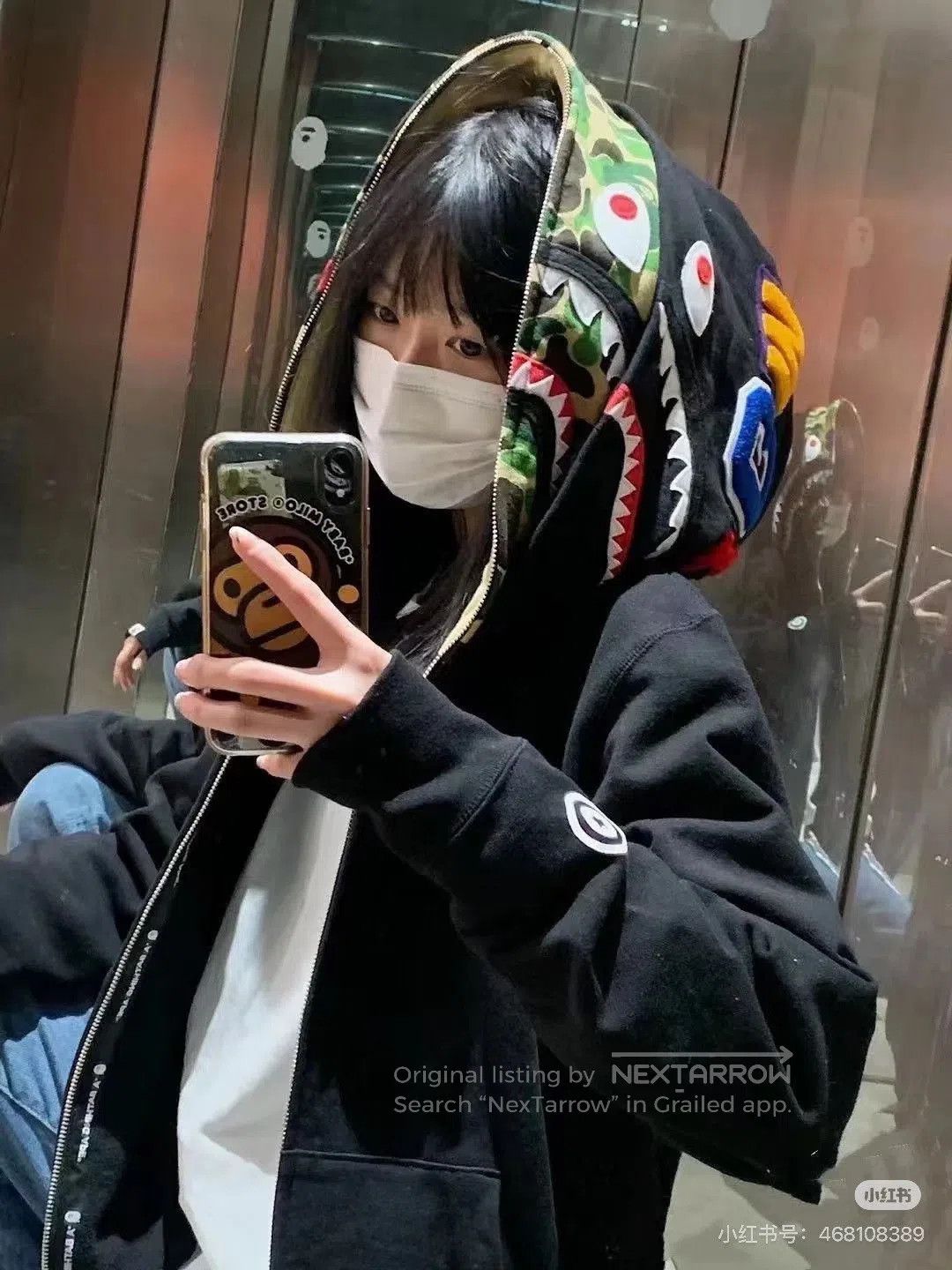 Bape BAPE x Swarovski Camo Shark Diamond Jacket. Size US M / EU 48-50 / 2 - 8 Thumbnail