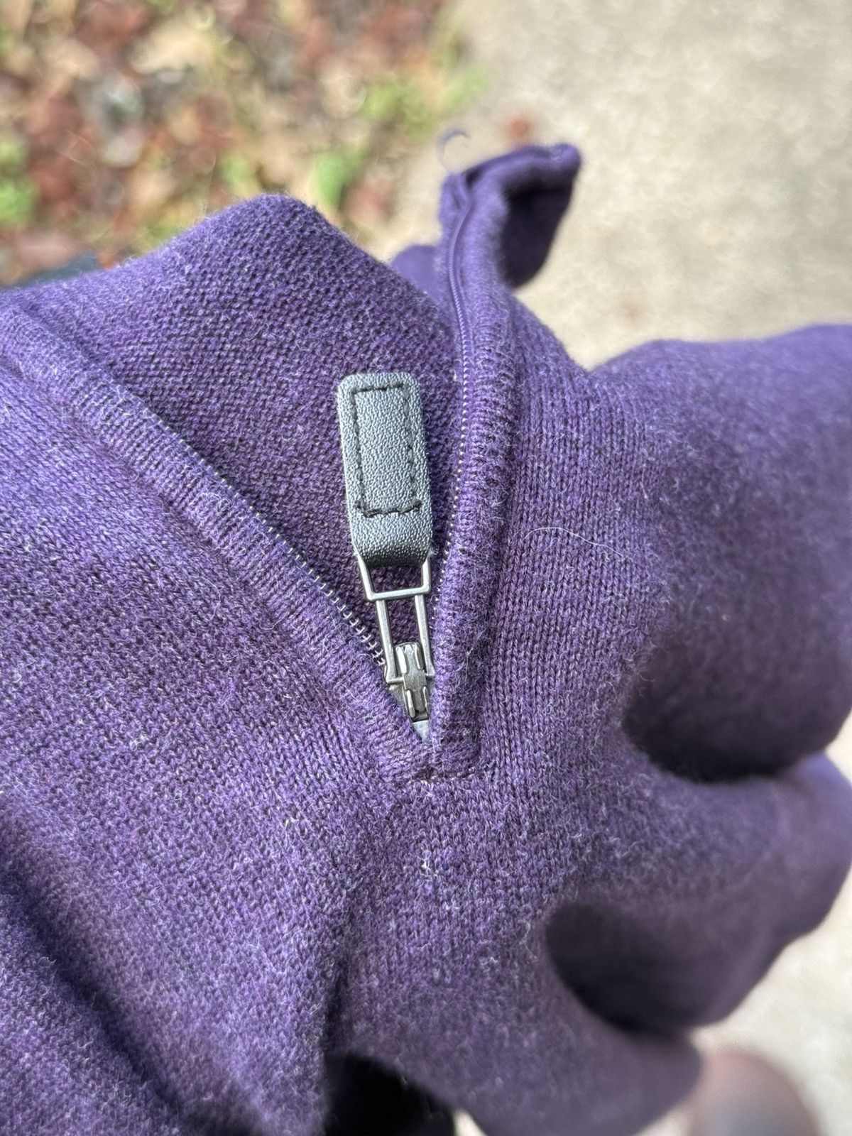 Jos. A. Bank Purple Quarter-Zip Pullover Sweater Premium Cotton Size US XL / EU 56 / 4 - 4 Thumbnail