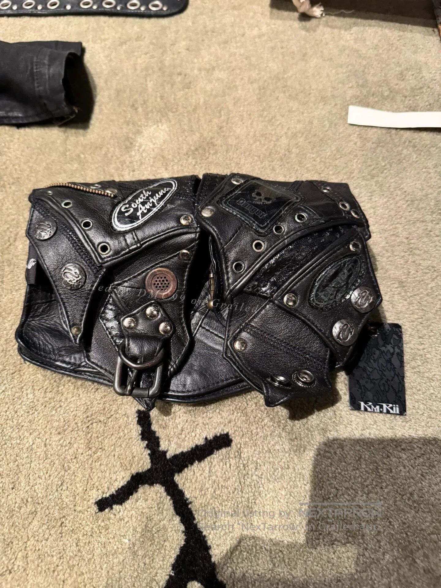 KMRii Kmrii Steampunk Leather Fanny Pack. Size ONE SIZE - 1 Thumbnail