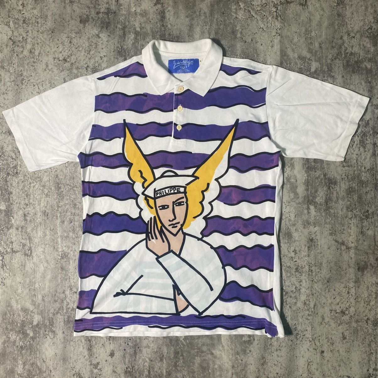Jean Charles De Castelbajac Vintage Jeans Charles De Castelbajac Polo Shirt Size US M / EU 48-50 / 2 - 1 Thumbnail