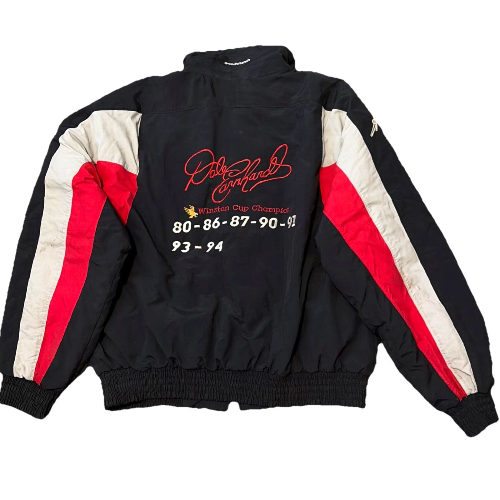 NASCAR VINTAGE Dale Earnhardt NASCAR Racing Puffer Full Zip Jacket XL Adult Black Mens Womens Unisex Fashion Size US XL / EU 56 / 4 - 3 Thumbnail