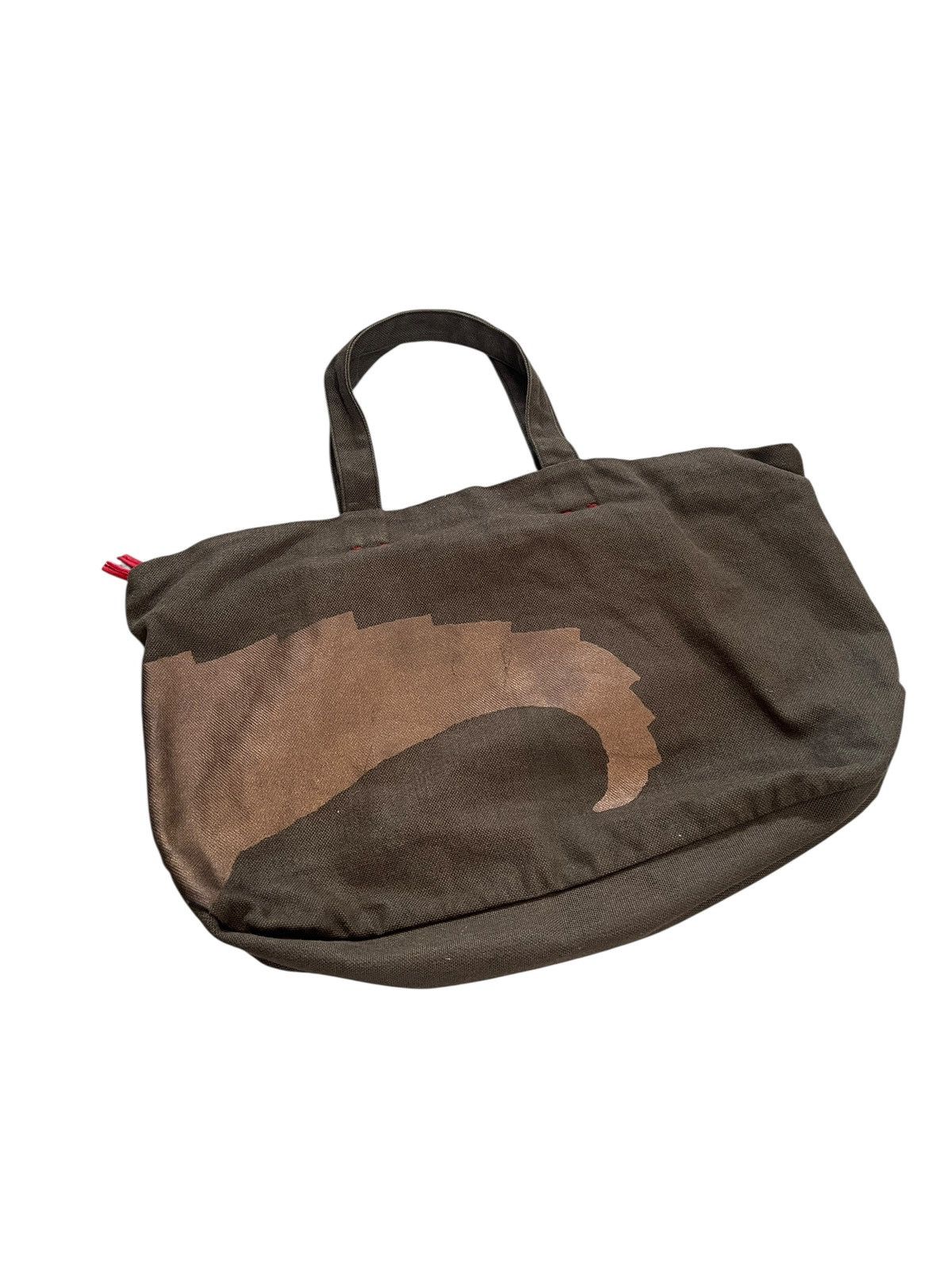 Y's 1990s Y’s For Living Crocodile Motif Canvas Boston Bag Size ONE SIZE - 6 Thumbnail