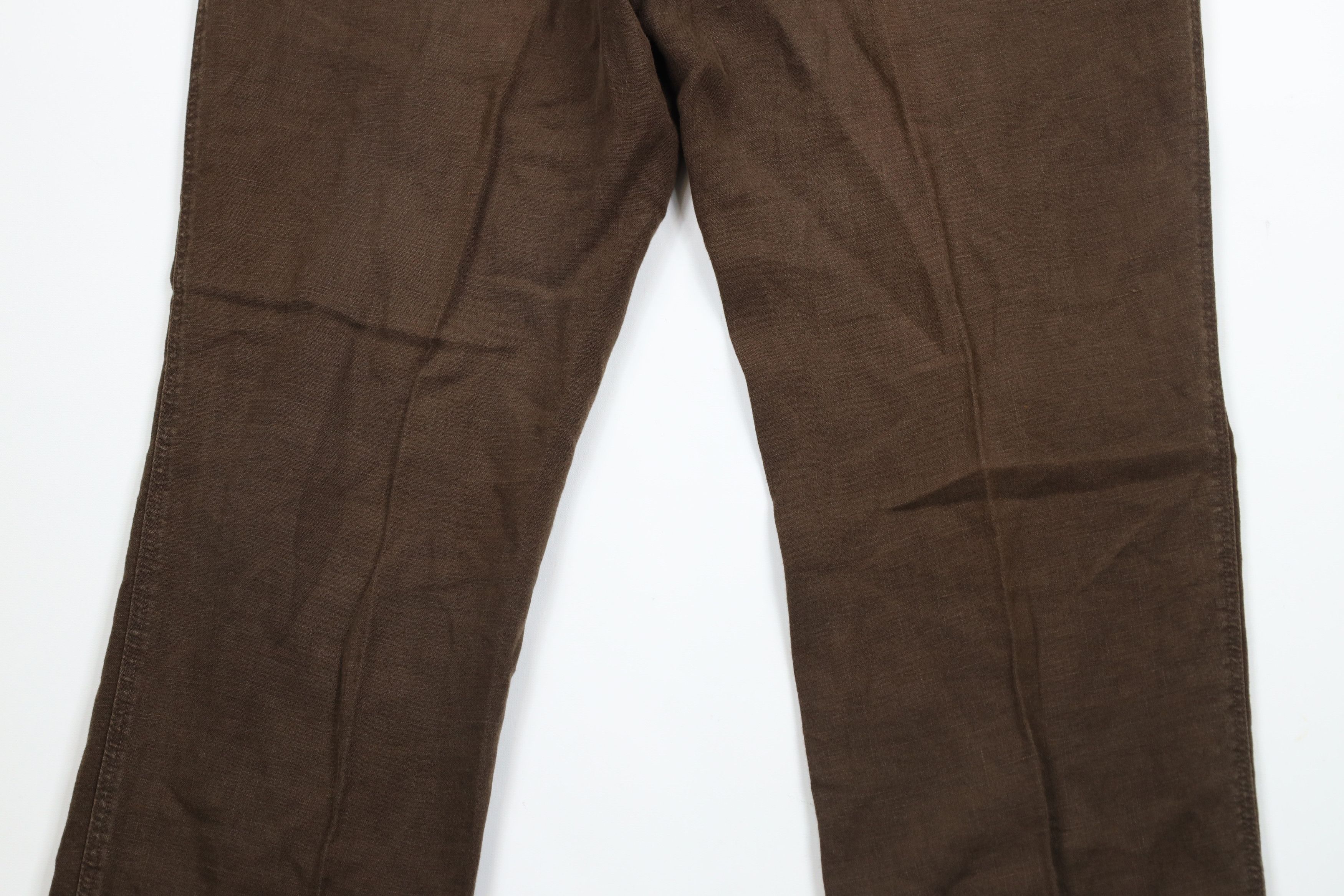 Vintage Vintage 90s Streetwear Linen Harem Beach Pants Brown Size US 34 / EU 50 - 9 Thumbnail