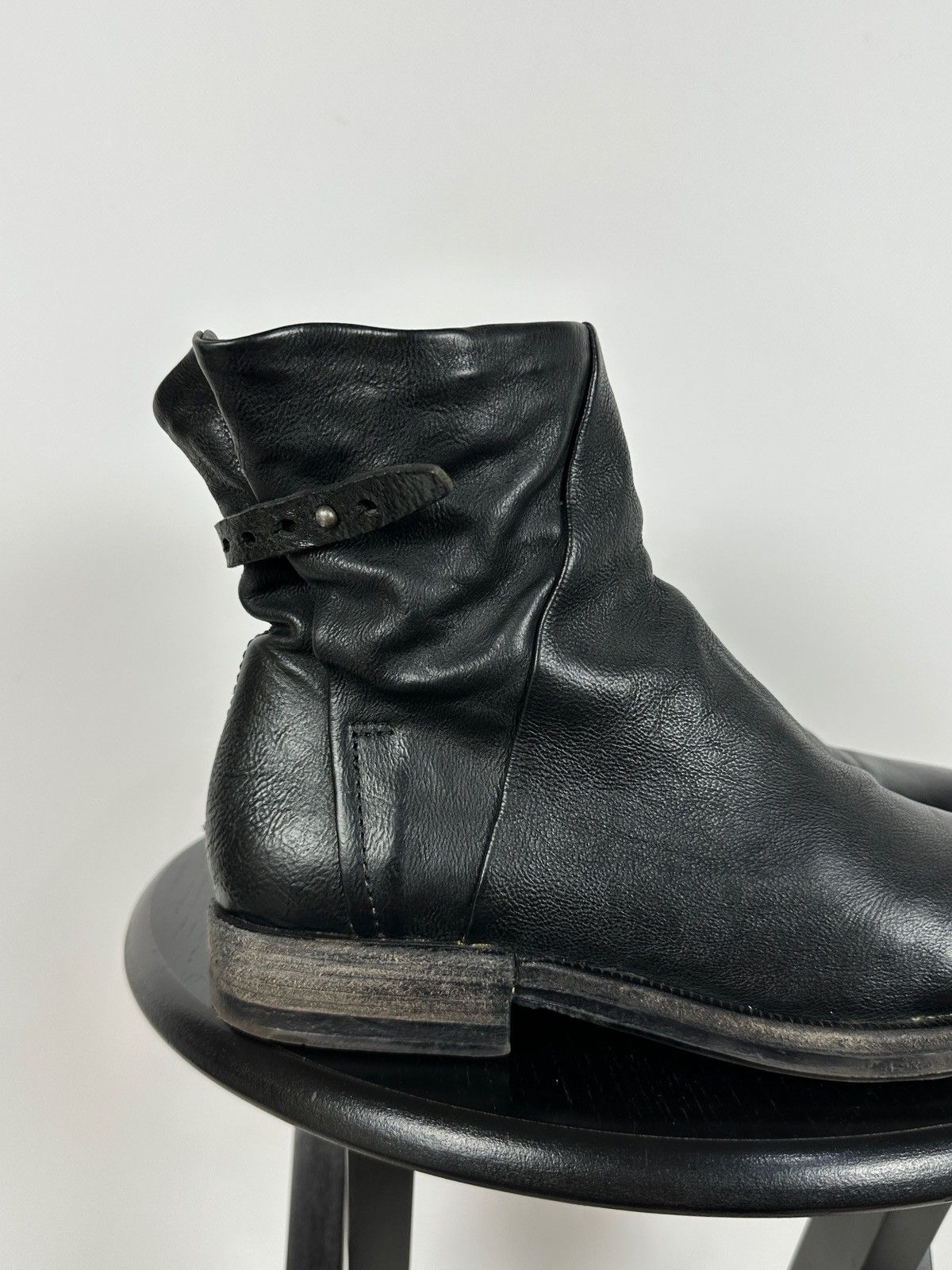 A.S.98 A.S.98. Airstep Black Leather Biker Ankle Boots Size US 8 / IT 38 - 14 Thumbnail