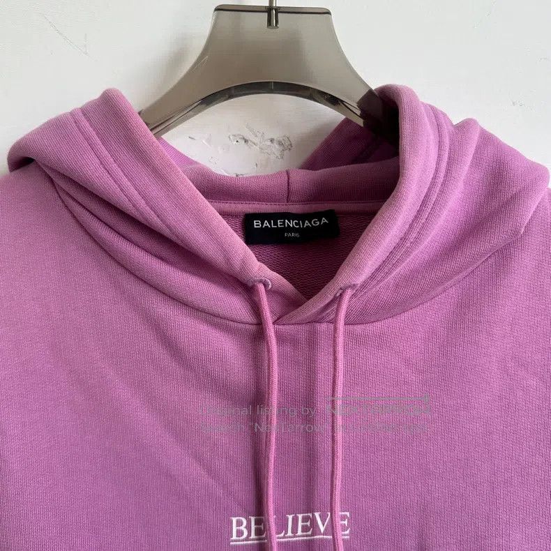 Balenciaga Balenciaga Pink Slogan Sweatshirt Size US XS / EU 42 / 0 - 4 Thumbnail