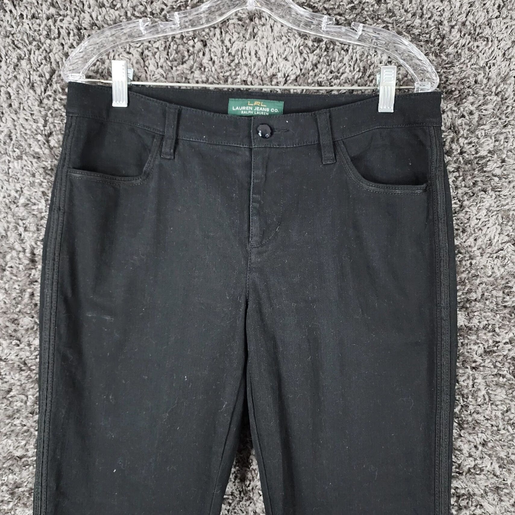 Ralph Lauren LAUREN RALPH LAUREN Bootcut Jeans Womens Size 8 Black Regular Size 30" / US 8 / IT 44 - 2 Thumbnail