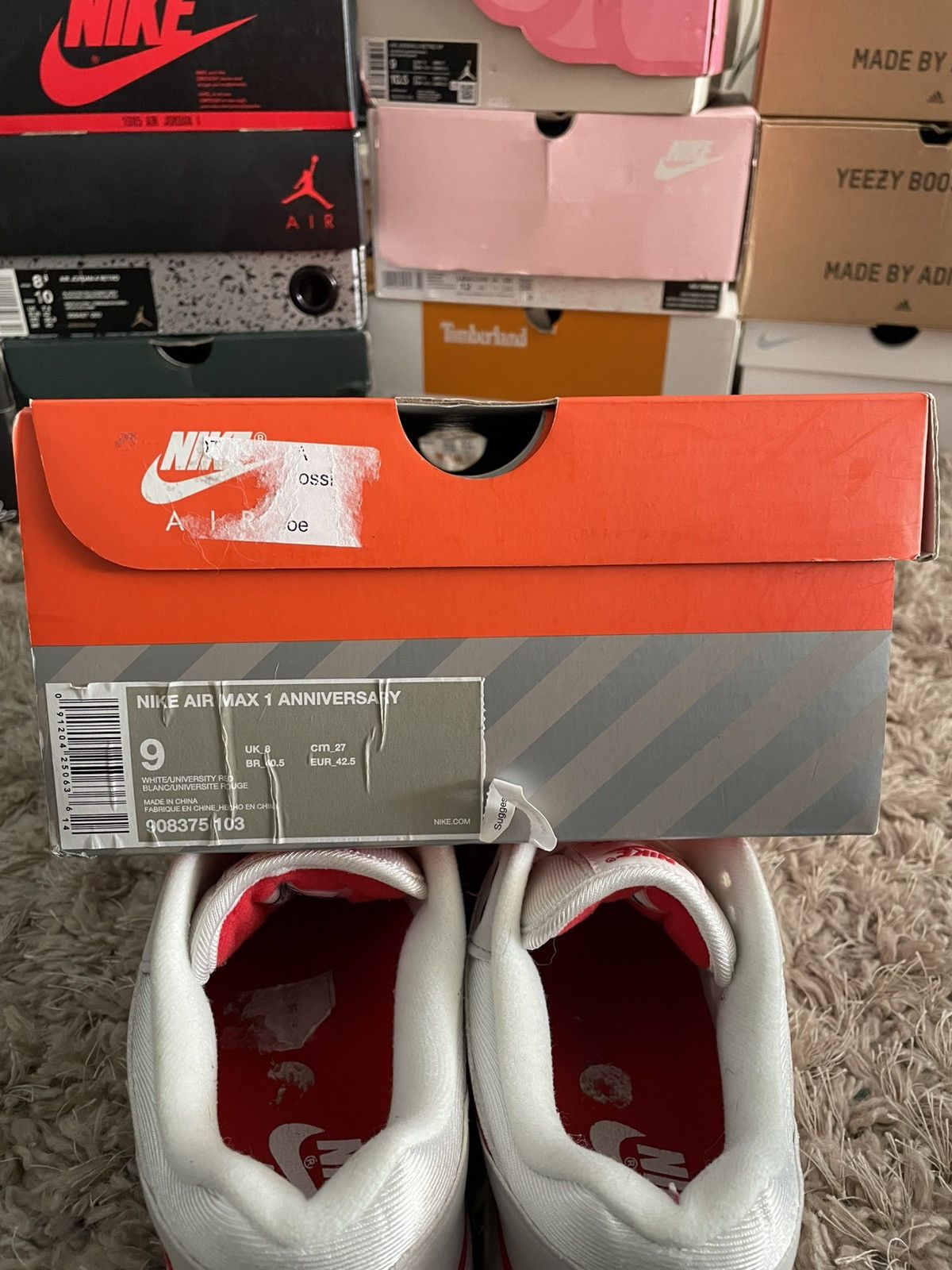 Nike Nike Air Max 1 Anniversary Red Size US 9 / EU 42 - 11 Thumbnail