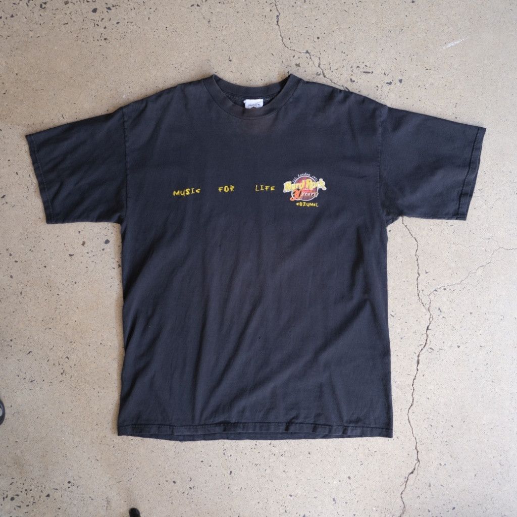 Hard Rock Cafe Hard Rock Cafe Vintage Black T-Shirt Music For Life Size US M / EU 48-50 / 2 - 1 Thumbnail