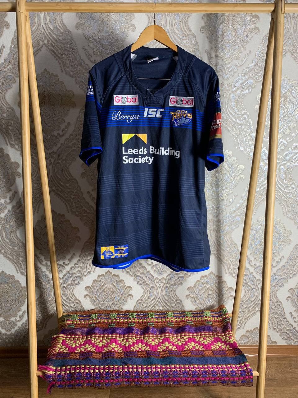 Canterbury of New Zealand VINTAGE LEEDS RHINOS RYAN HALL ENGLAND RUGBY JERSRY RETRO Size US XXL / EU 58 / 5 - 1 Thumbnail