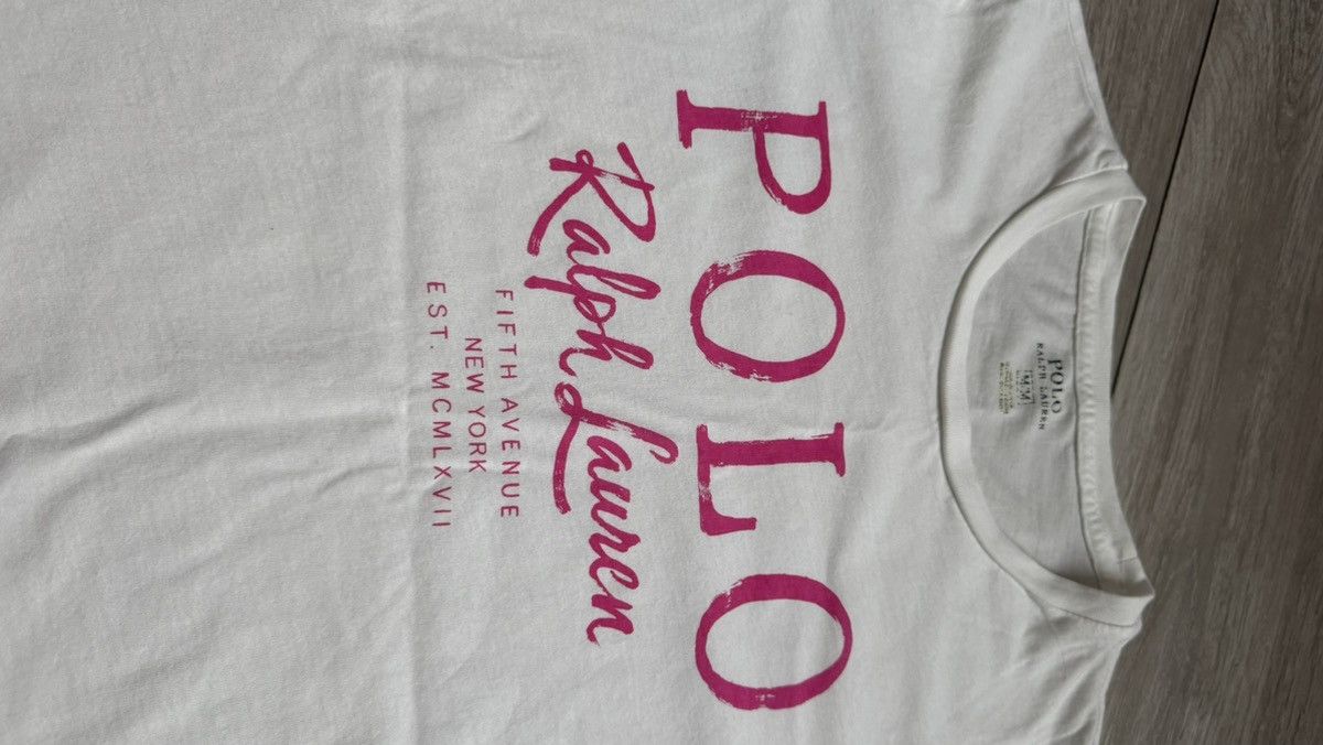 Polo Ralph Lauren Polo Ralph Lauren white logo t-shirt size M Size M / US 6-8 / IT 42-44 - 3 Thumbnail