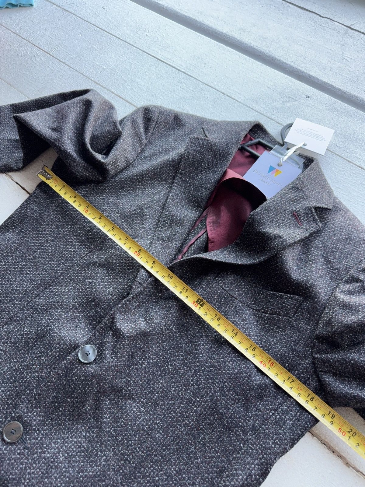Designer RRP 350£ New Luxury Richard James blazer ITALY Size 38R - 9 Thumbnail