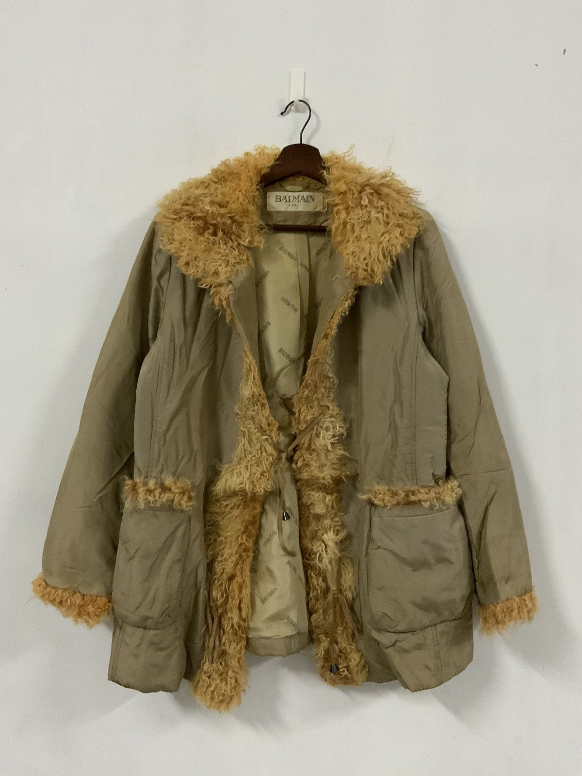 Balmain Vintage Balmain Paris Silk Mohair Fur Archive Coat Jacket Size US L / EU 52-54 / 3 - 1 Thumbnail