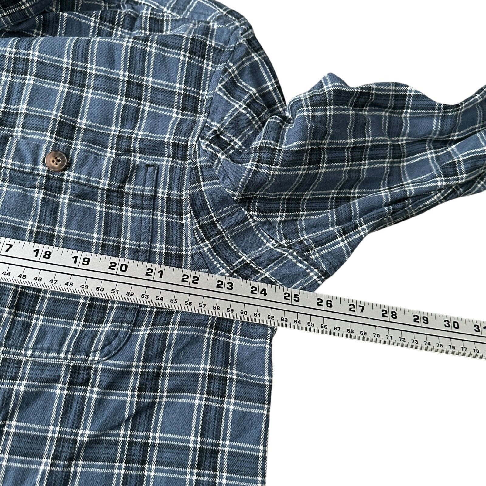 Duluth Trading Company Duluth Trading Flannel Shirt Men Large Blue Button Down Size US L / EU 52-54 / 3 - 7 Thumbnail