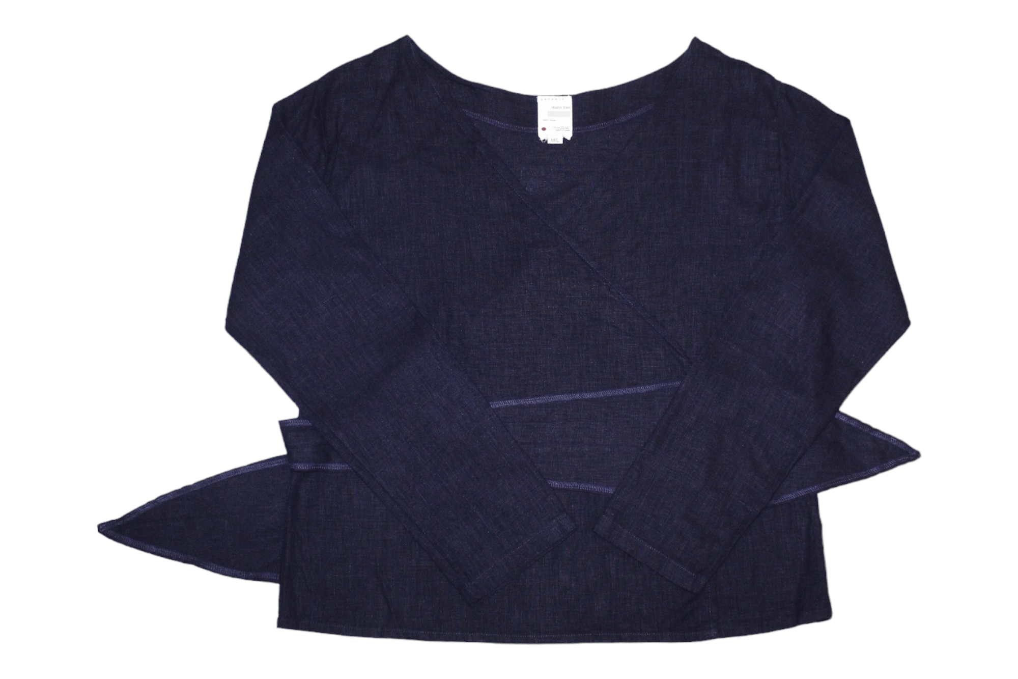 Indigo 💥Linen Cotton Indigo Kimono Cardigan by Studio Osoi Size US M / EU 48-50 / 2 - 1 Thumbnail