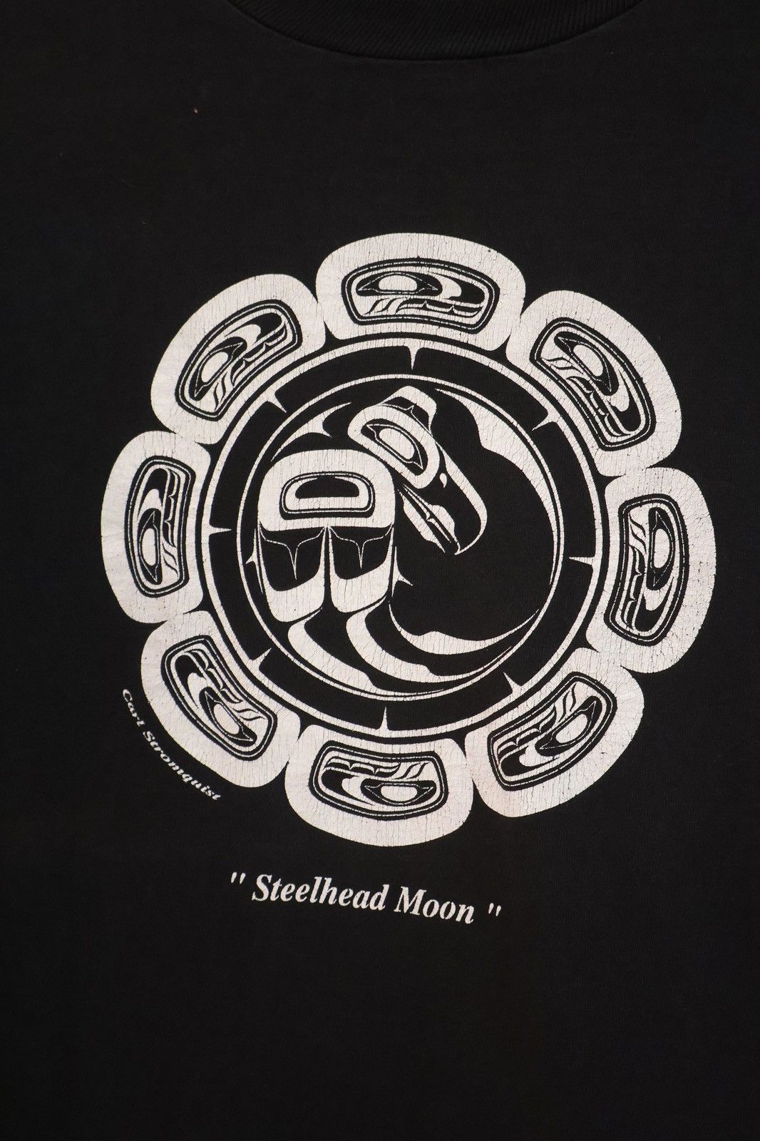 Vintage RARE 90s Vintage Carl Stronquist “Steelhead Moon” Graphic T Size US M / EU 48-50 / 2 - 2 Thumbnail