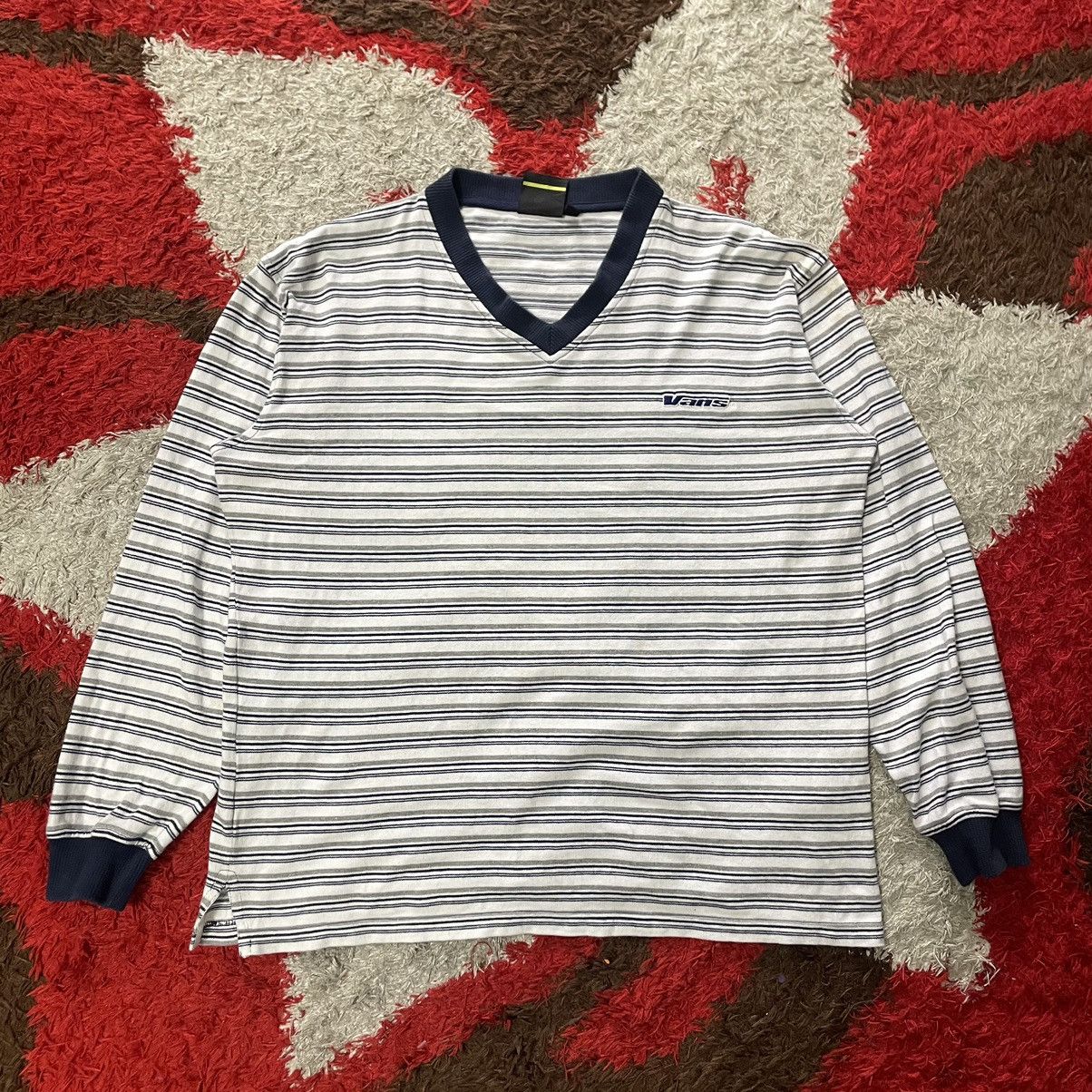 Vans × Vintage 🔥Vintage 90s Vans Skateboard Longsleeves Sweat Tee Size US L / EU 52-54 / 3 - 1 Thumbnail