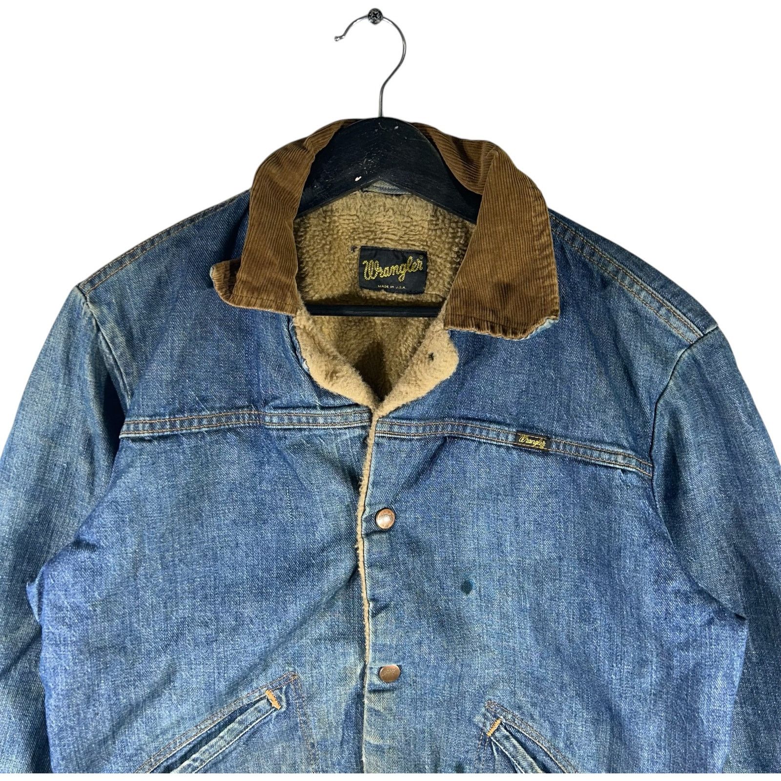 Wrangler Wrangler Sherpa Lined Denim Jacket Size US M / EU 48-50 / 2 - 2 Thumbnail