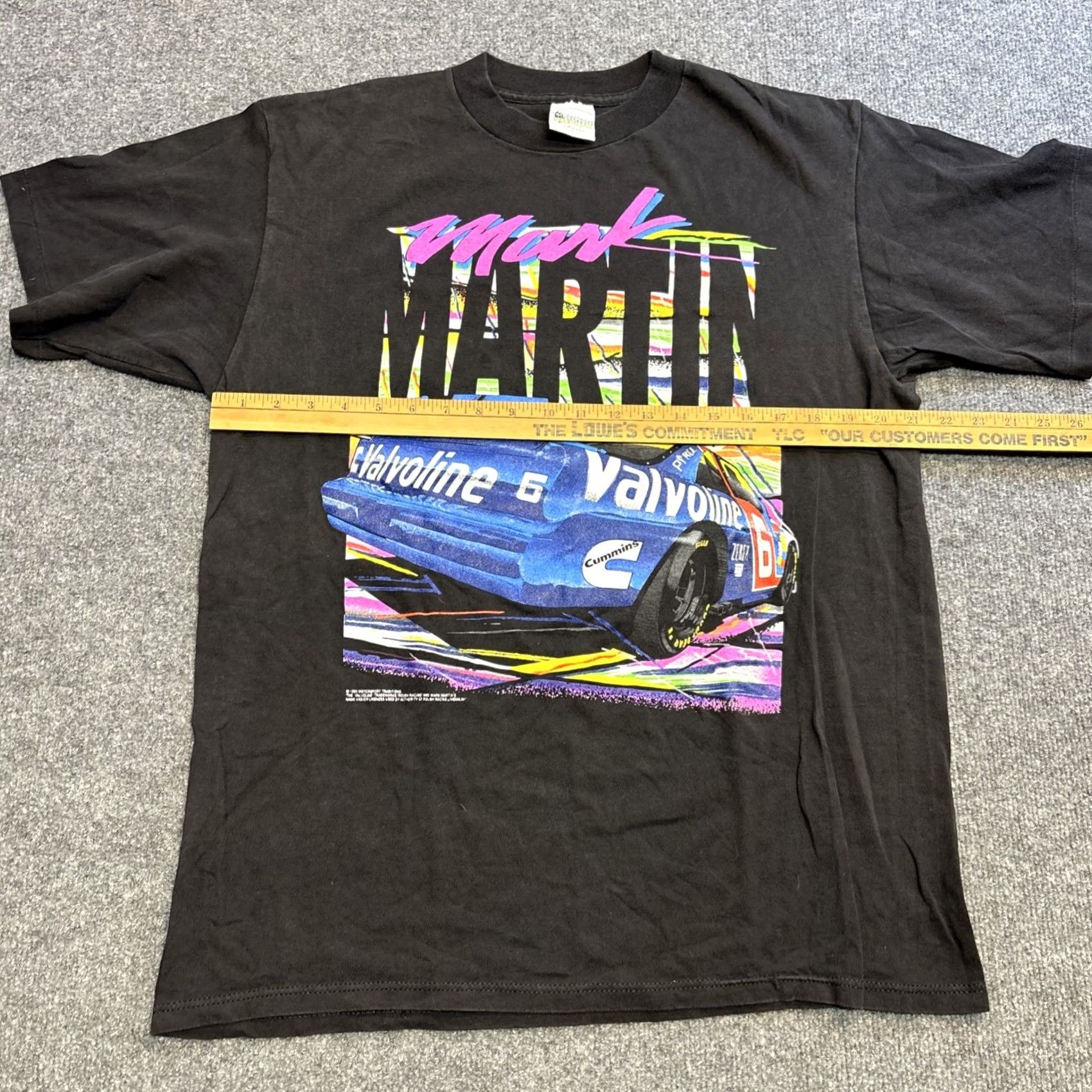 NASCAR VINTAGE Motorsport Traditions Mark Martin NASCAR T Shirt 1995 Single Stitch MEN L Black Shirts Mens Size US L / EU 52-54 / 3 - 4 Thumbnail